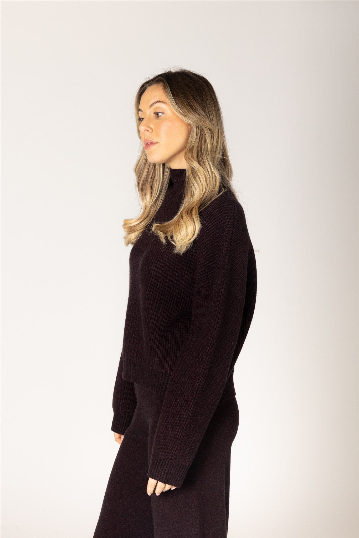 EVOLET MOCK SWEATER - ACAI