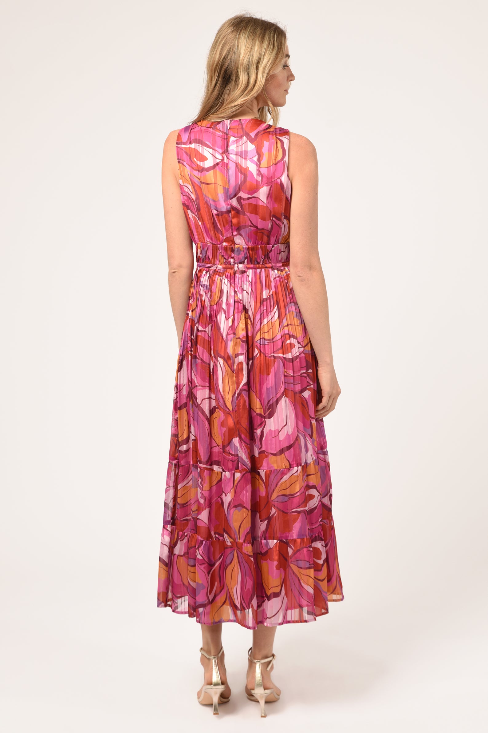 LORIS PLEATED MAXI DRESS