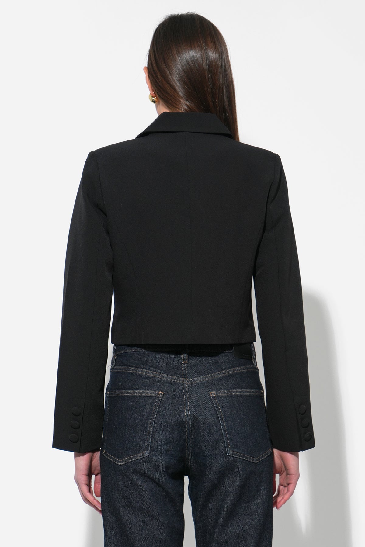GRETCHEN DOUBLE BREASTED CROPPED BLAZER