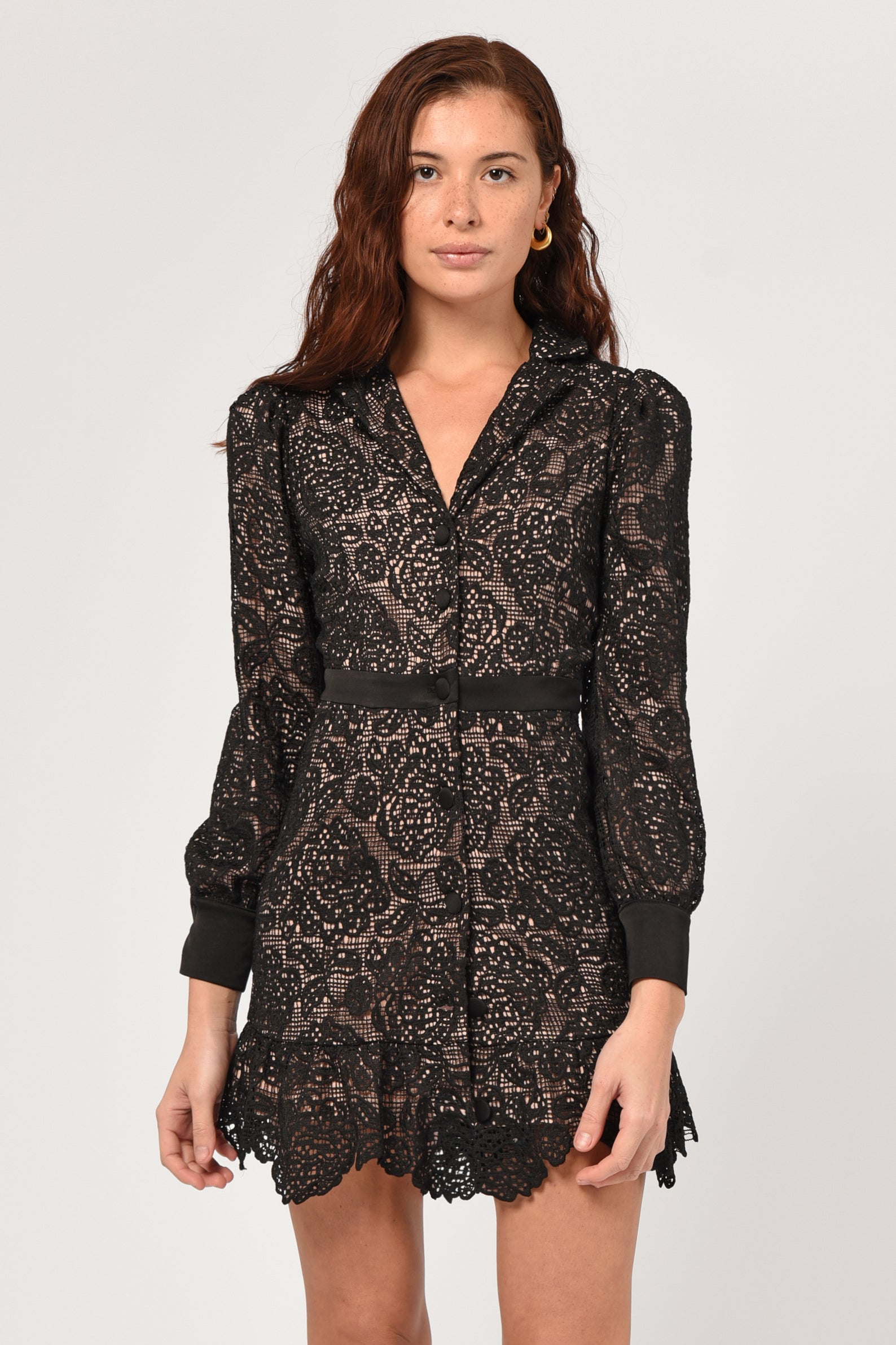 Lace dress outlet with blazer