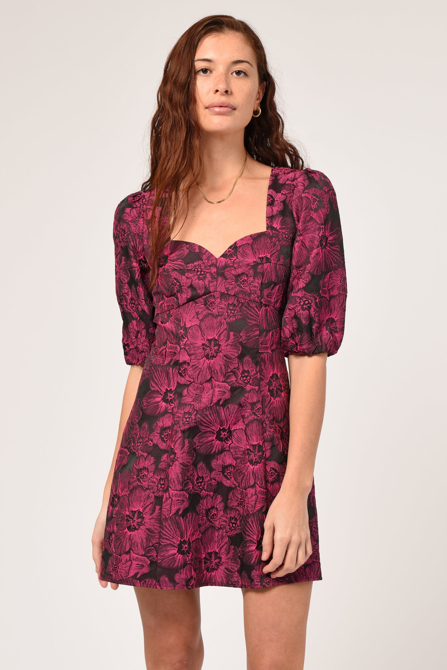 VENICE JACQUARD MINI DRESS