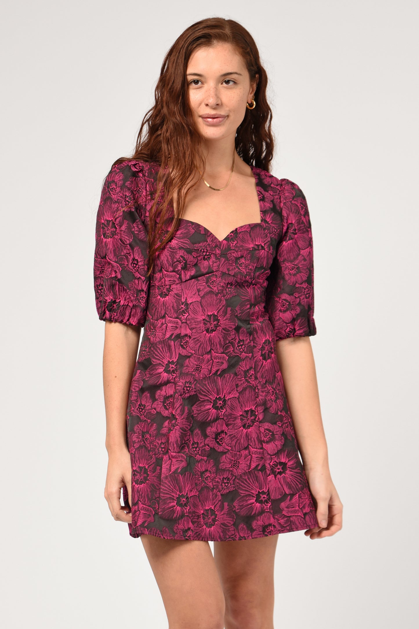 VENICE JACQUARD MINI DRESS