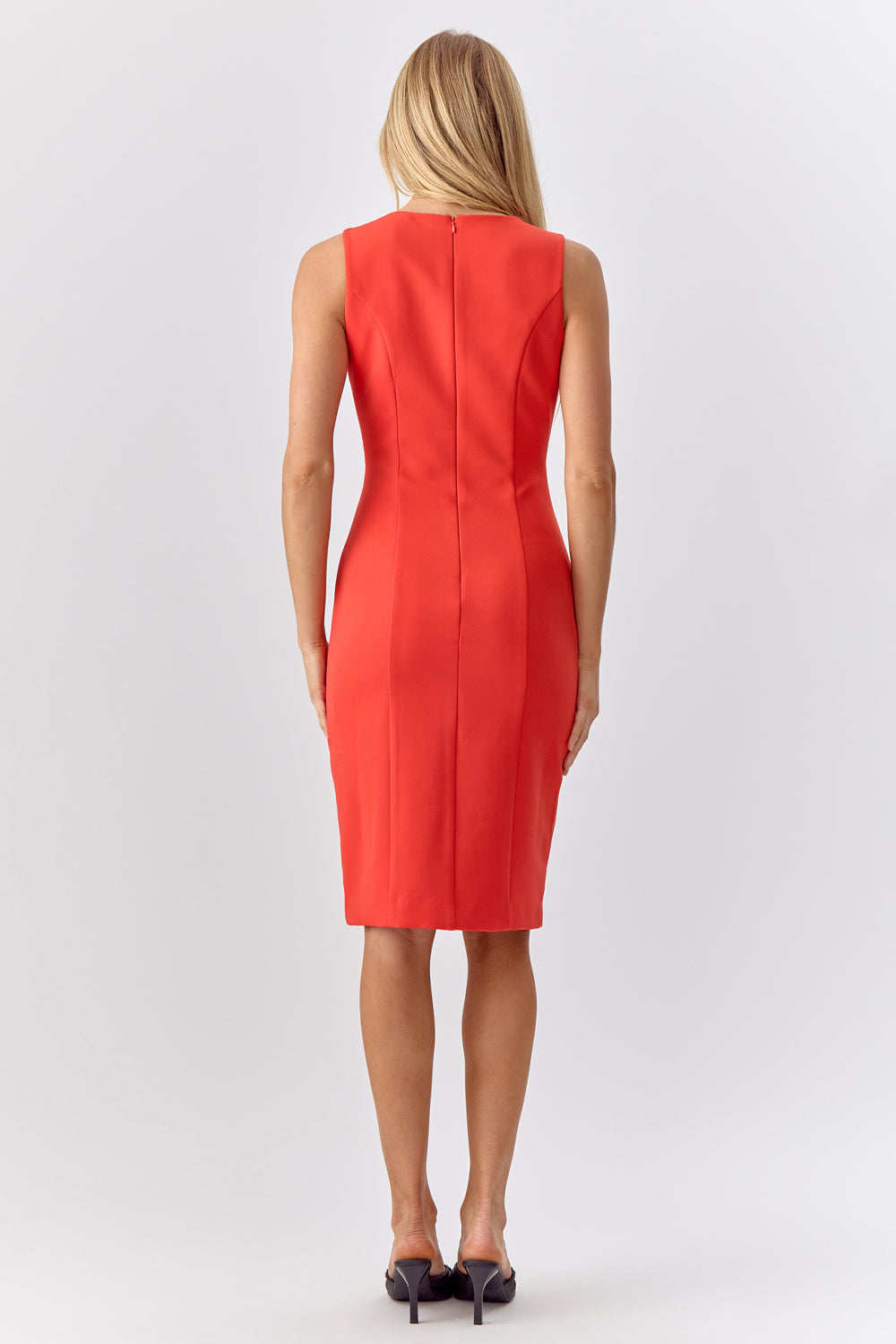 KAYLA WAVE CUT SHEATH DRESS