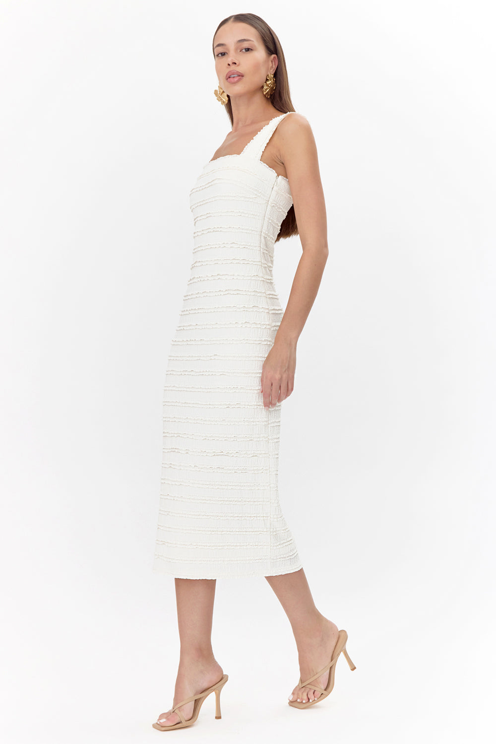 LARA LACE MIDI DRESS