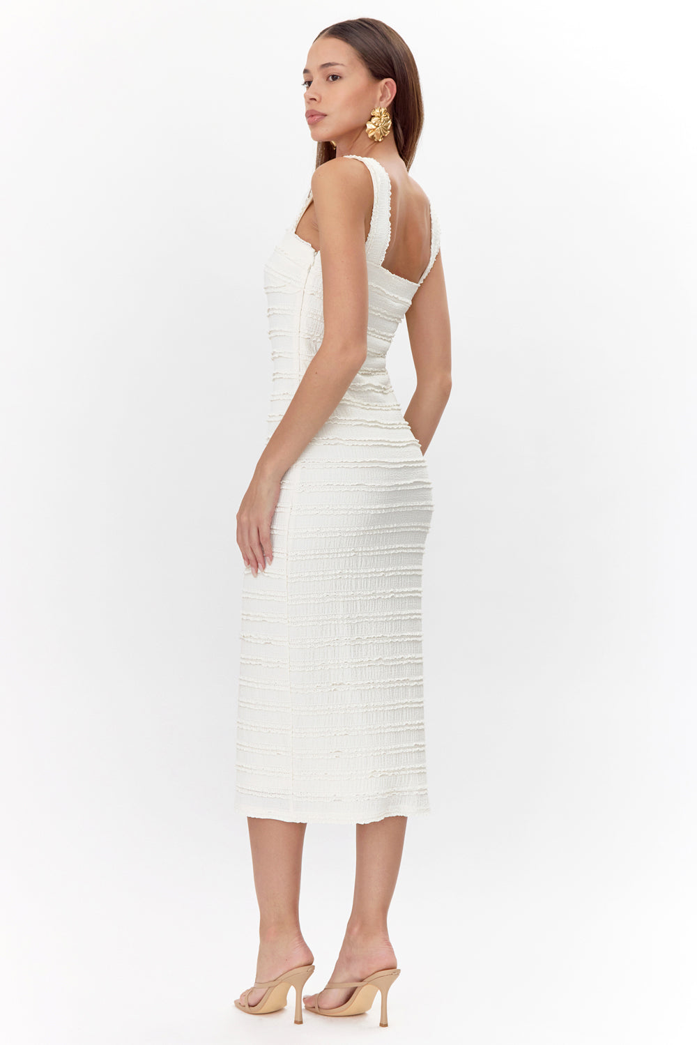 LARA LACE MIDI DRESS