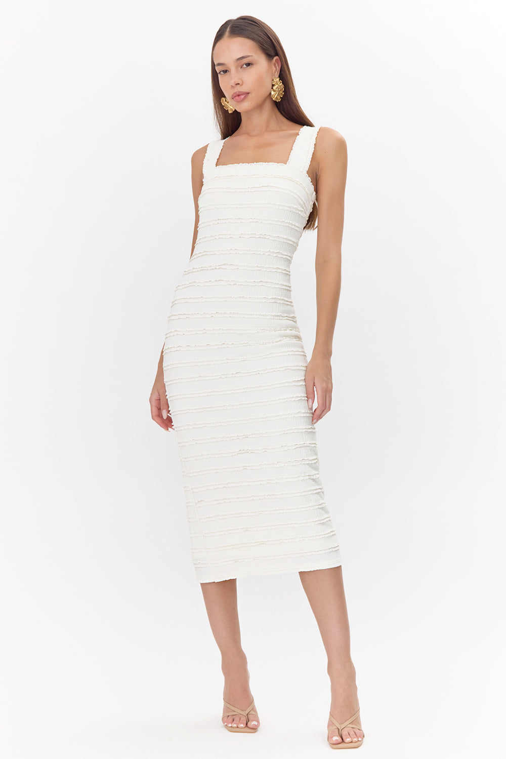LARA LACE MIDI DRESS