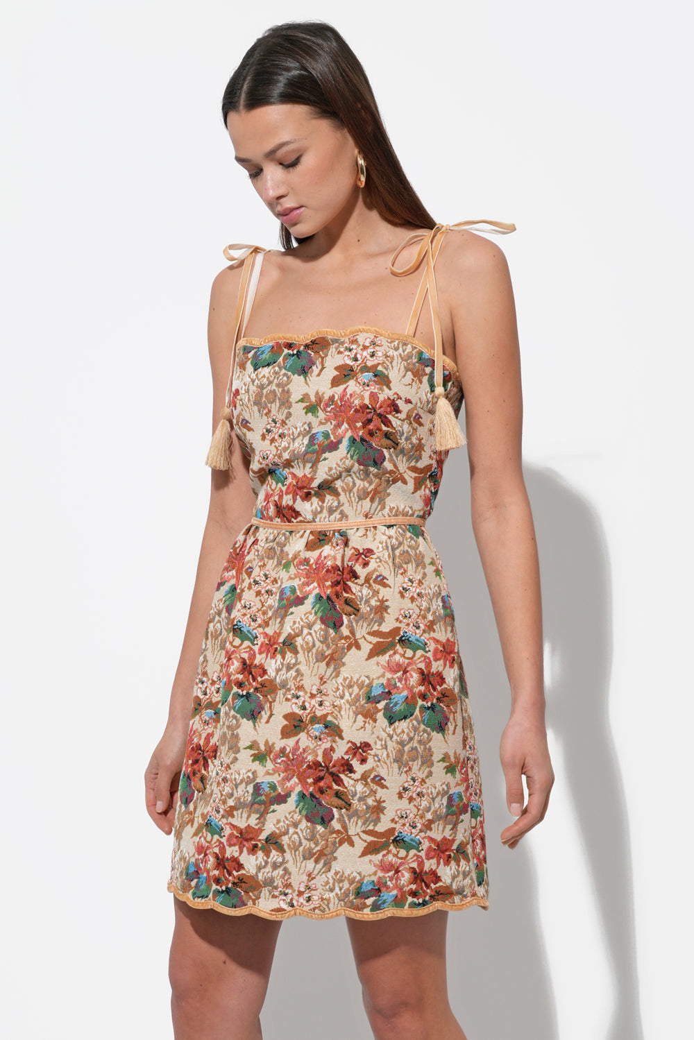 CINDY TAPESTRY MINI DRESS