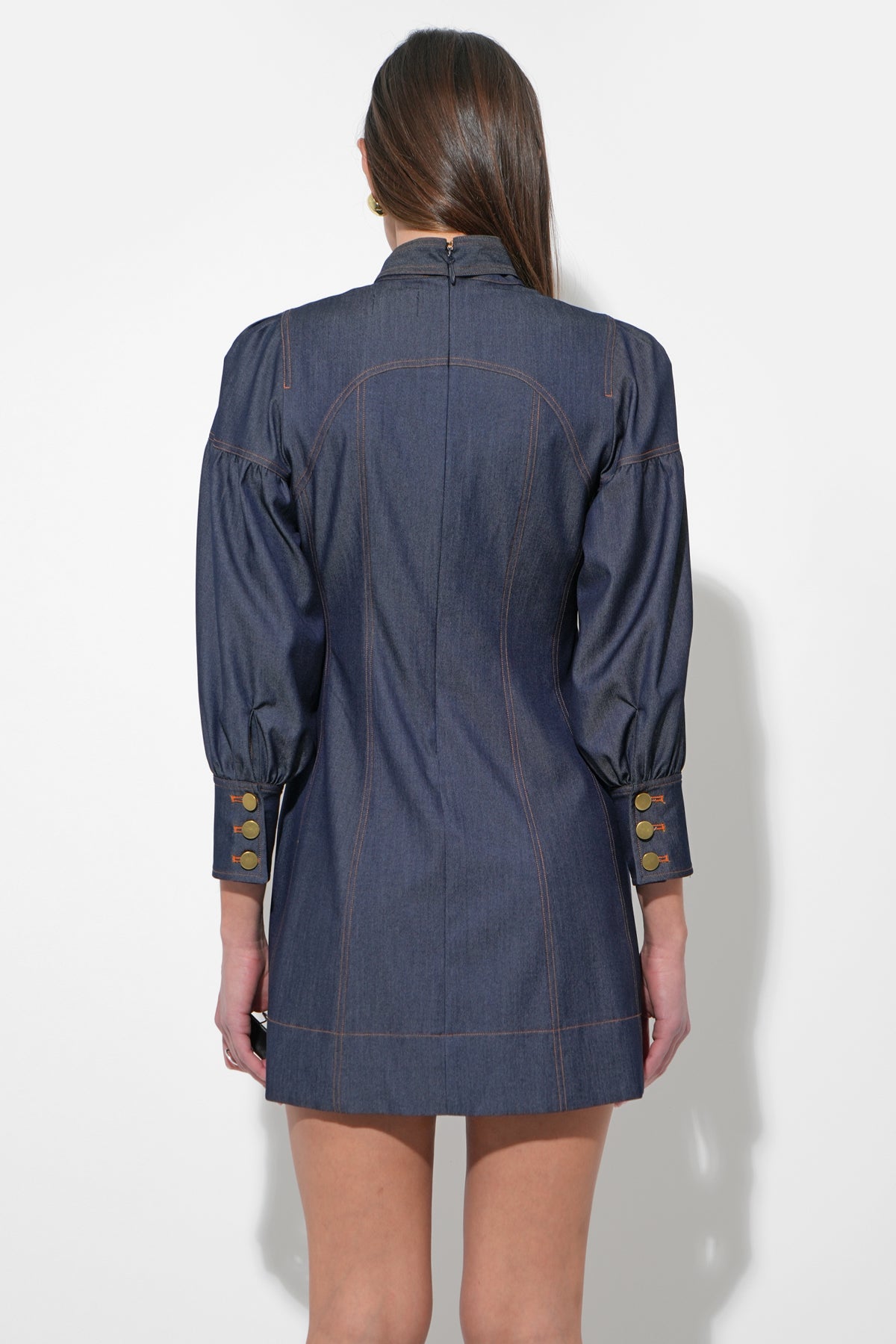 LILITH DENIM MINI DRESS