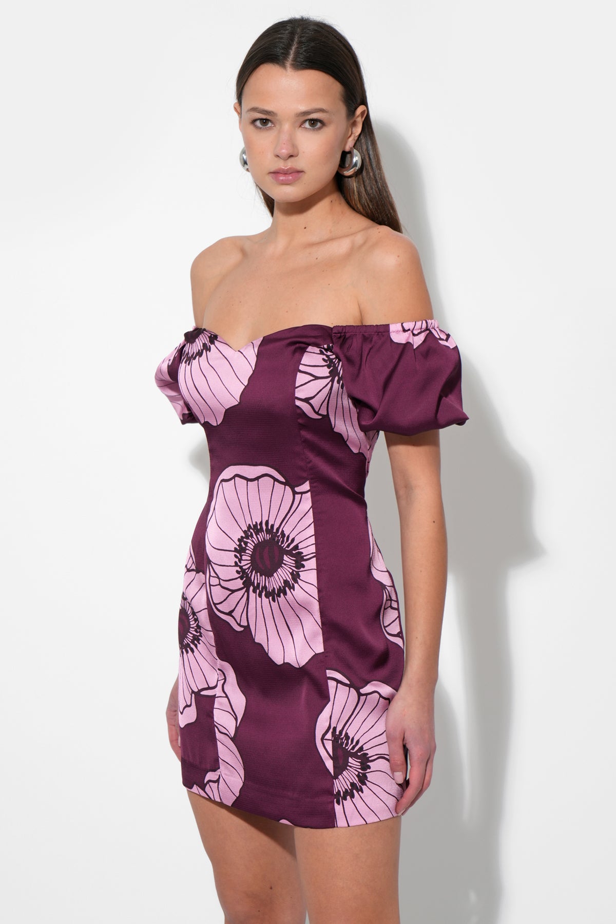 ASTER FLORAL MINI DRESS