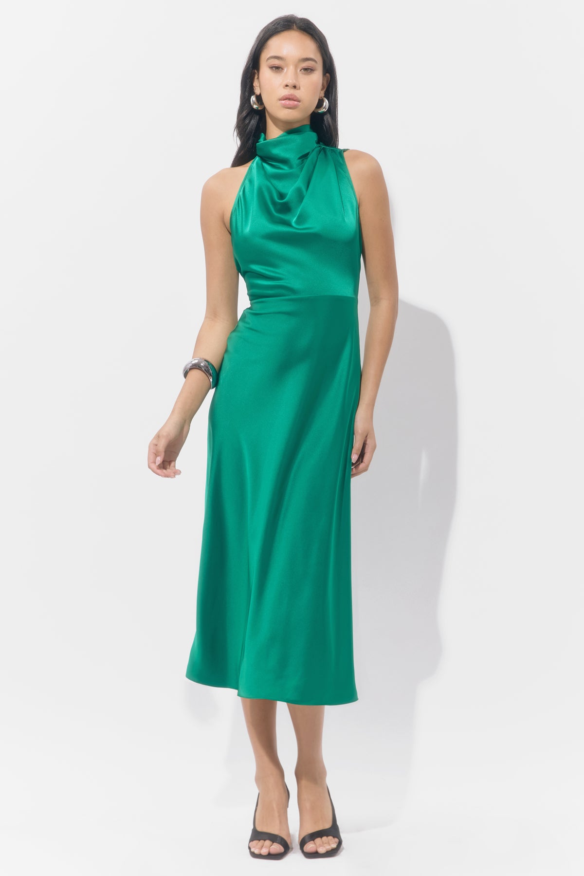 JODIE SATIN MIDI DRESS