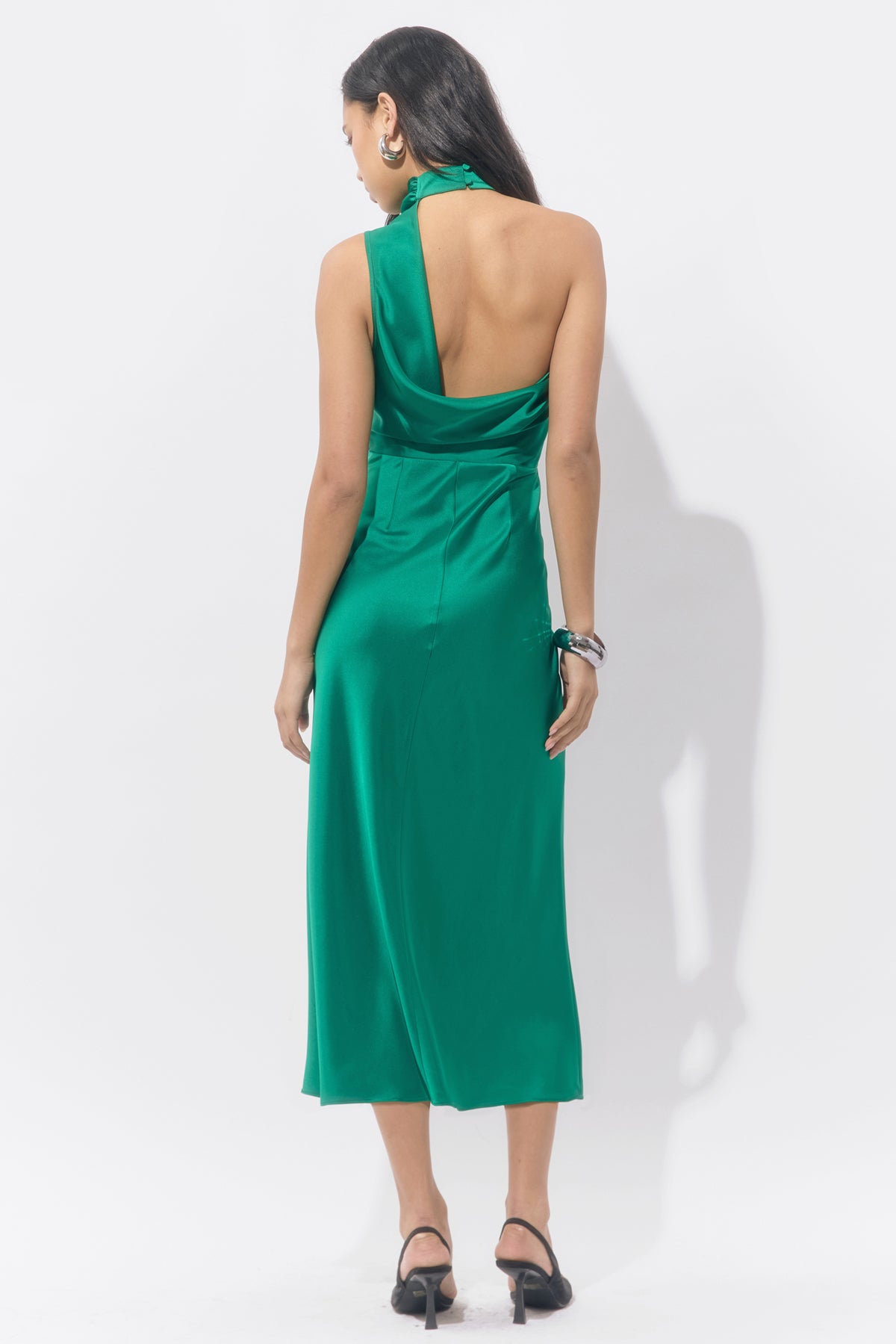 JODIE SATIN MIDI DRESS