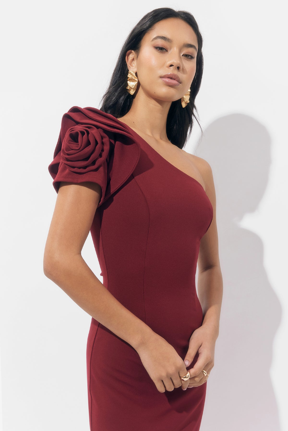 DION ONE SHOULDER MAXI DRESS