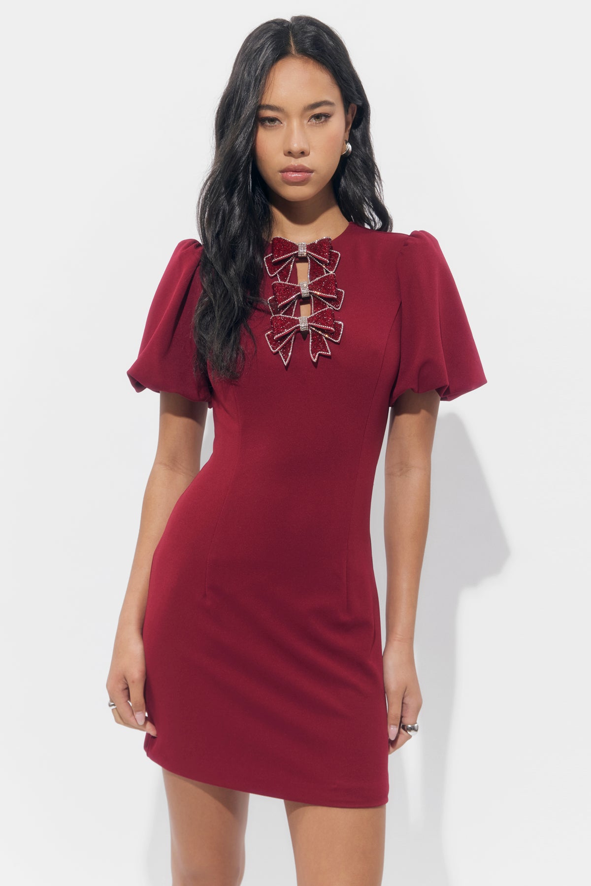 WREN RHINESTONE MINI DRESS