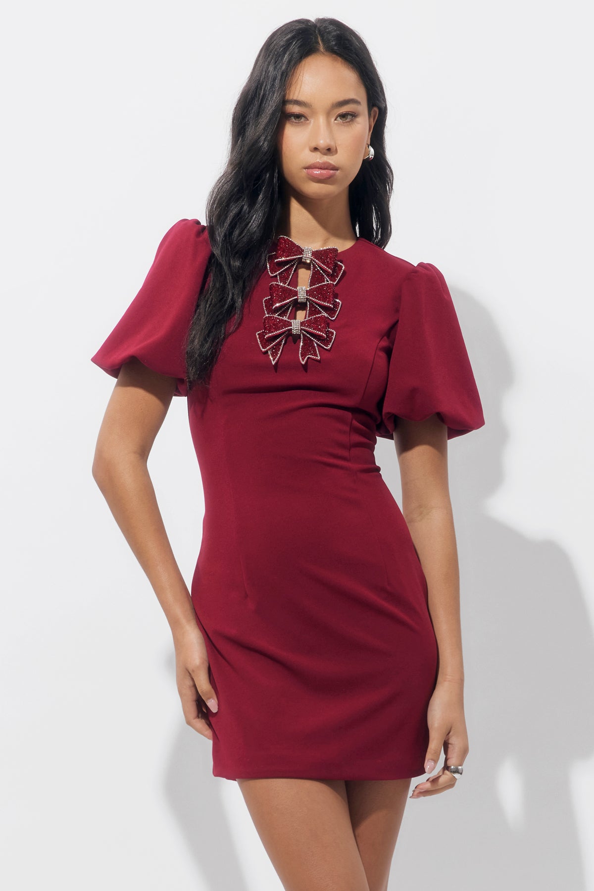 WREN RHINESTONE MINI DRESS