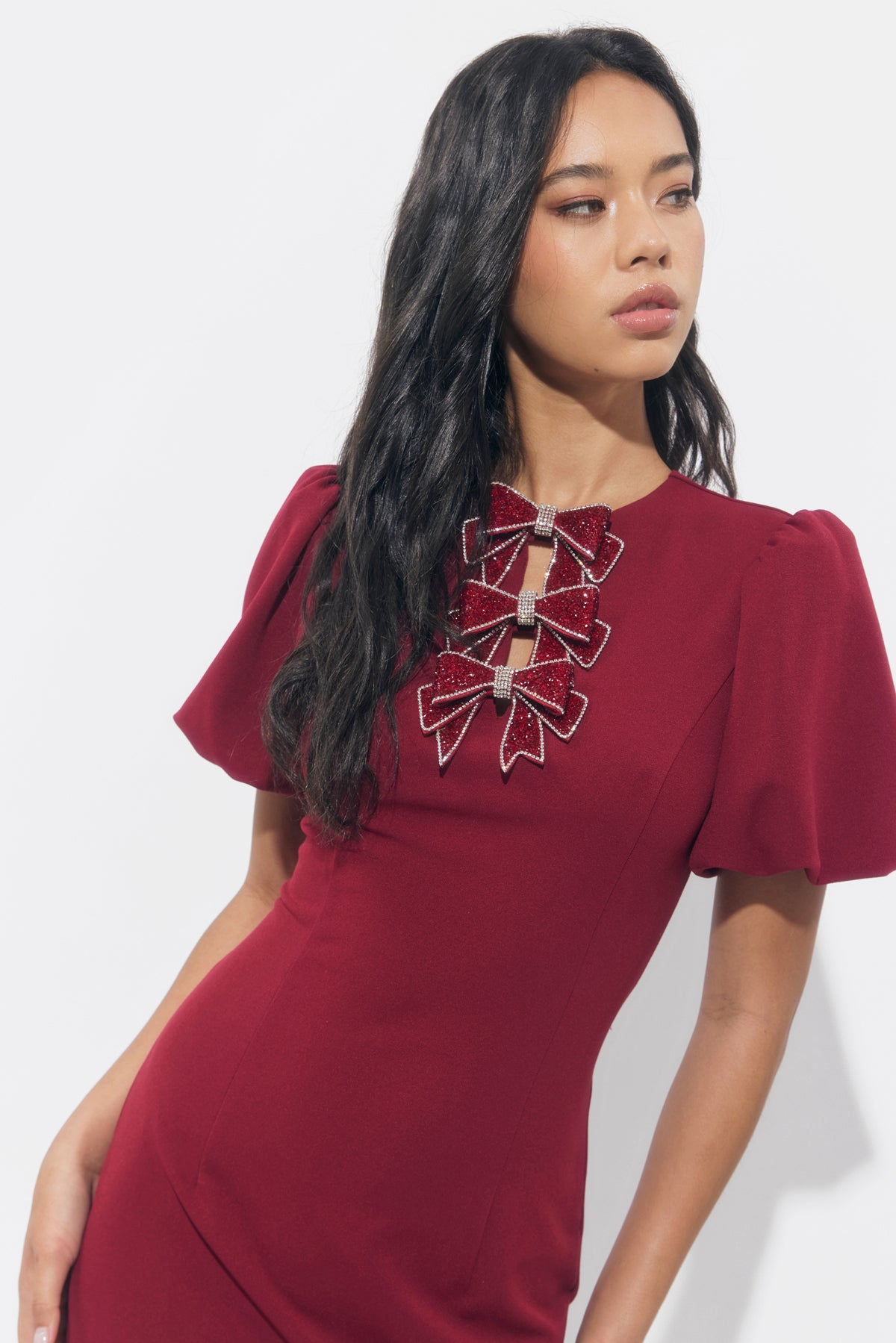 WREN RHINESTONE MINI DRESS