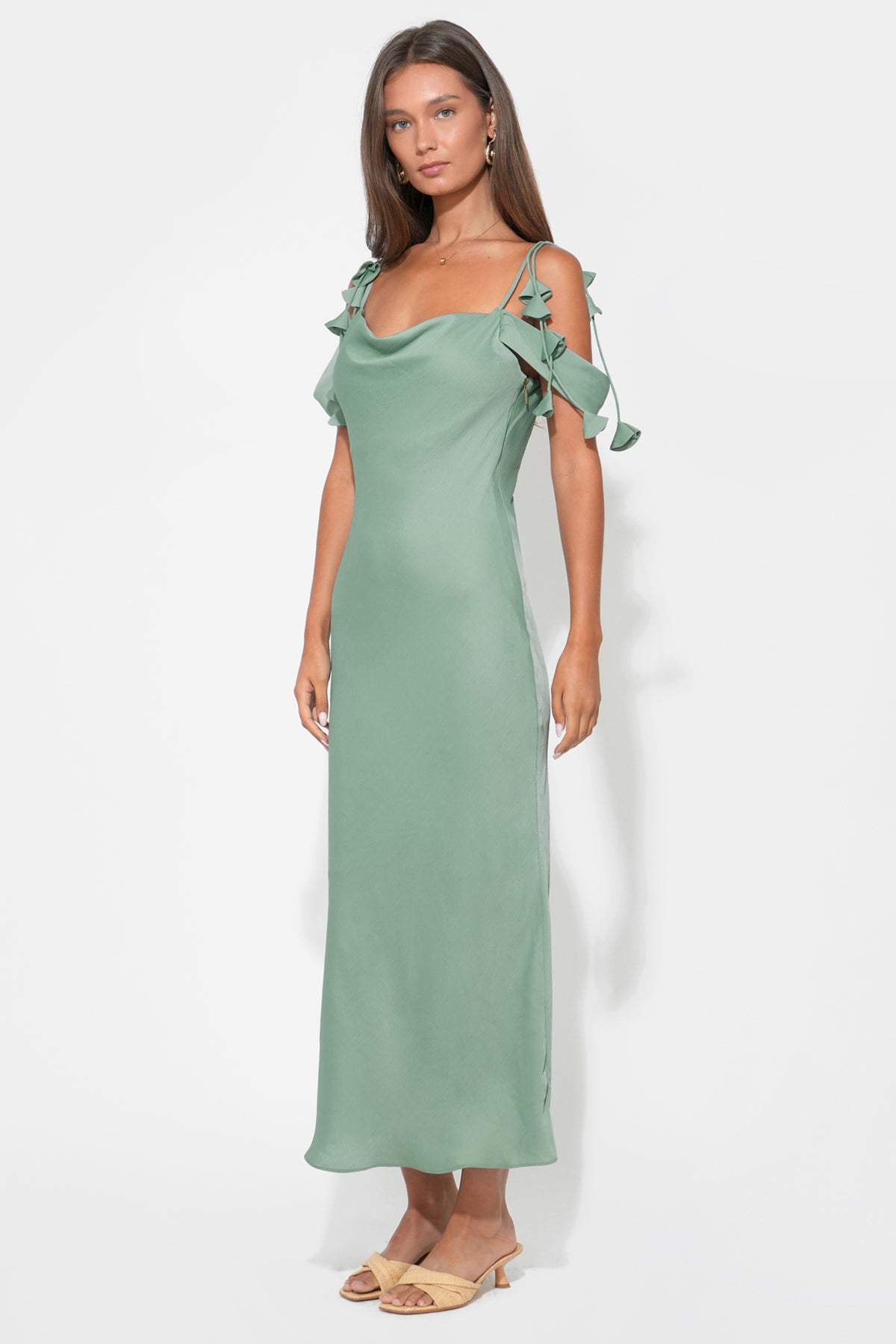 ALANA COWL NECK DRESS