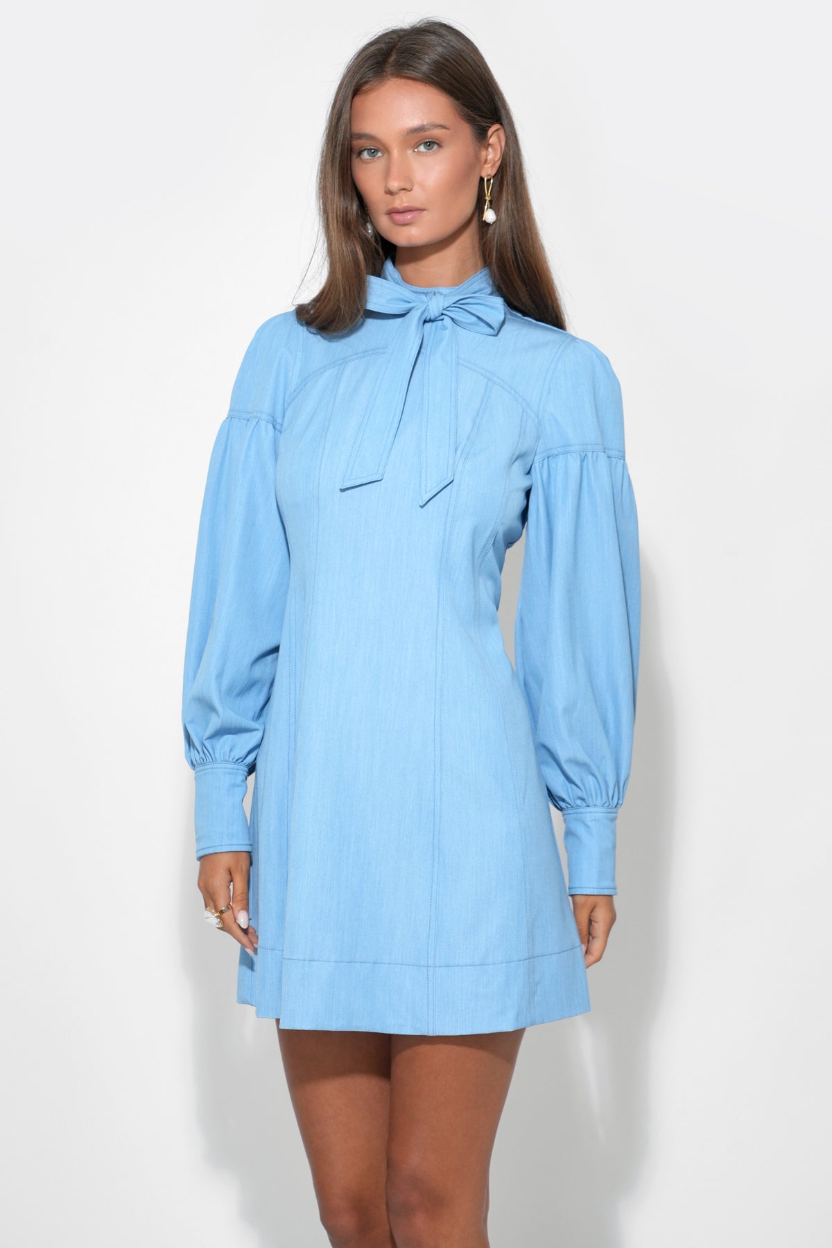 MAYA DENIM MINI DRESS