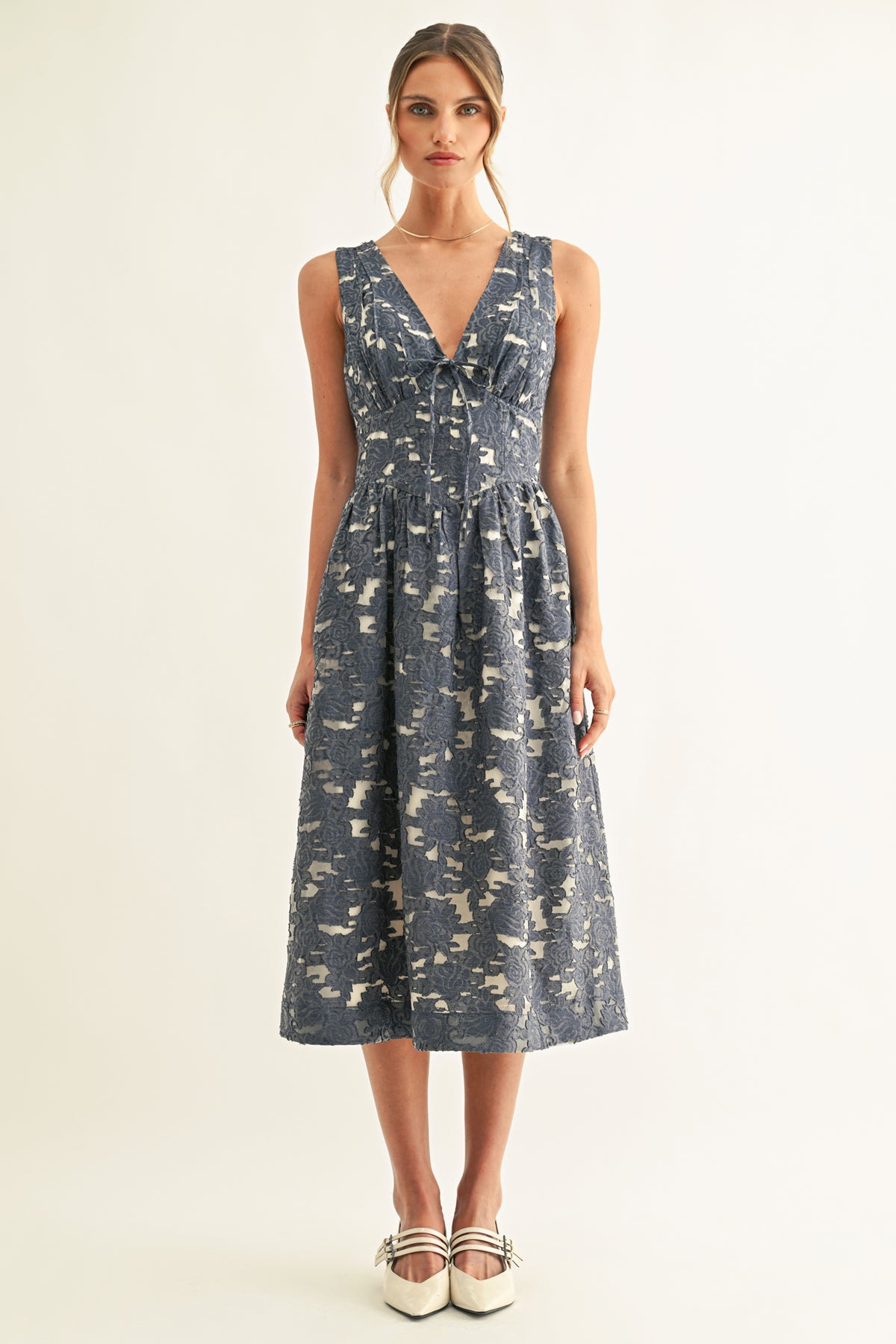 ARLETA CORSET MIDI DRESS
