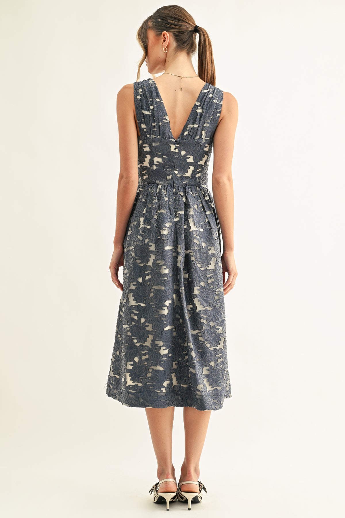 ARLETA CORSET MIDI DRESS