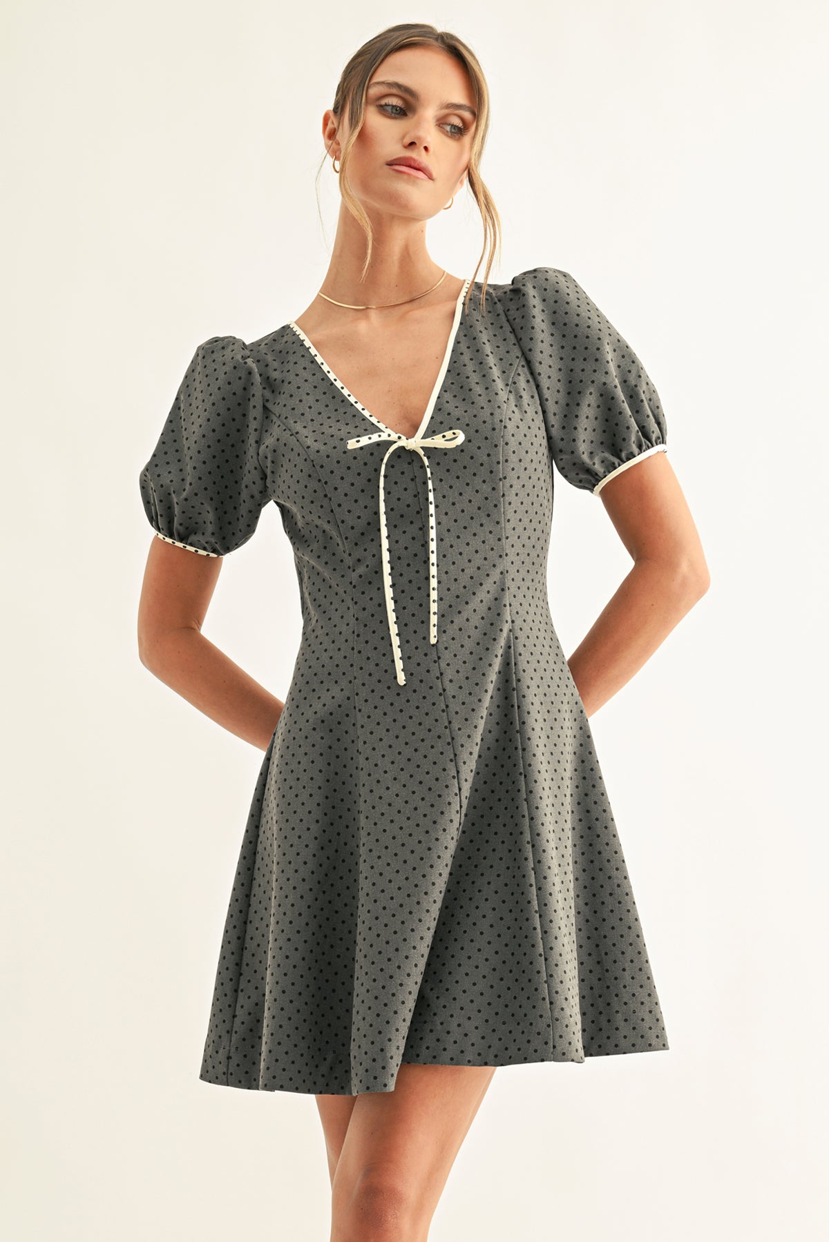 BETSY POLKA DOT MINI DRESS