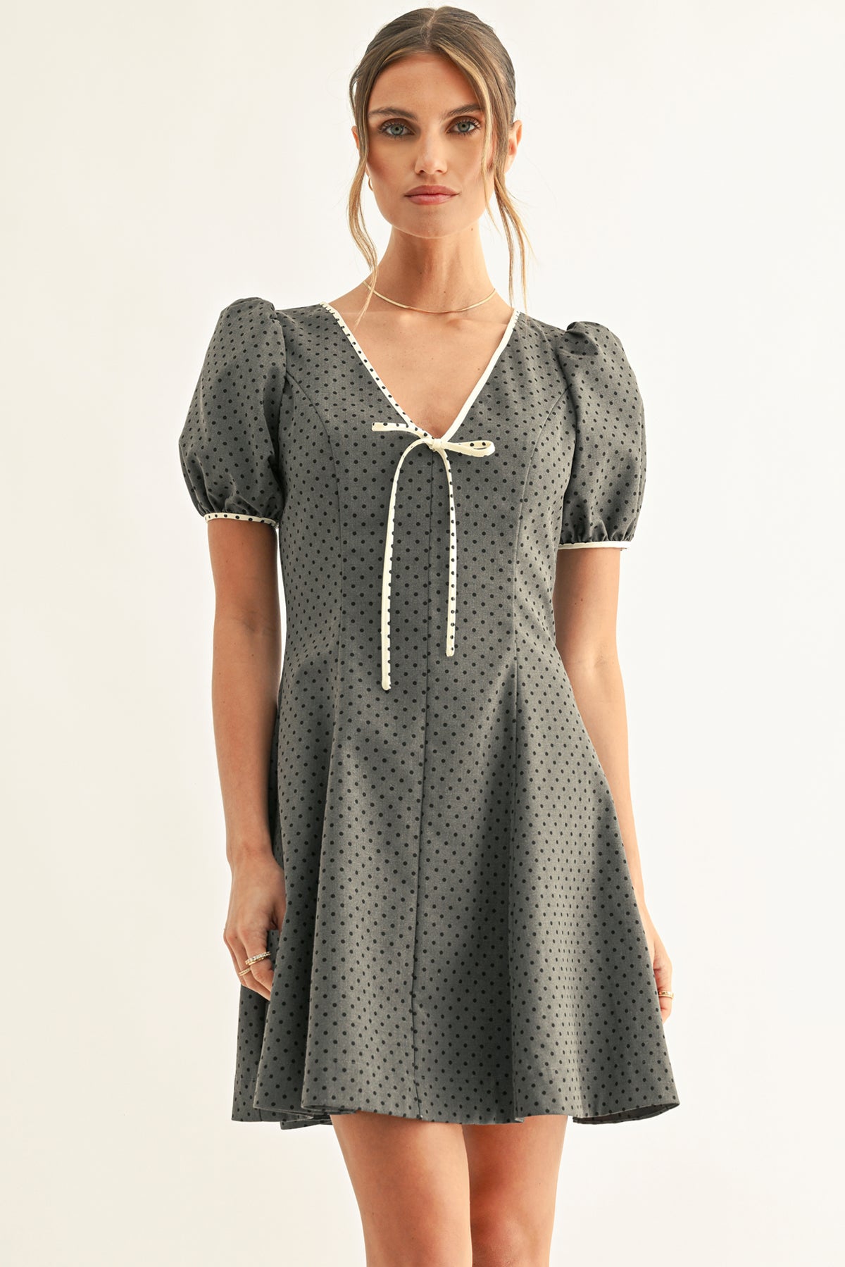 BETSY POLKA DOT MINI DRESS