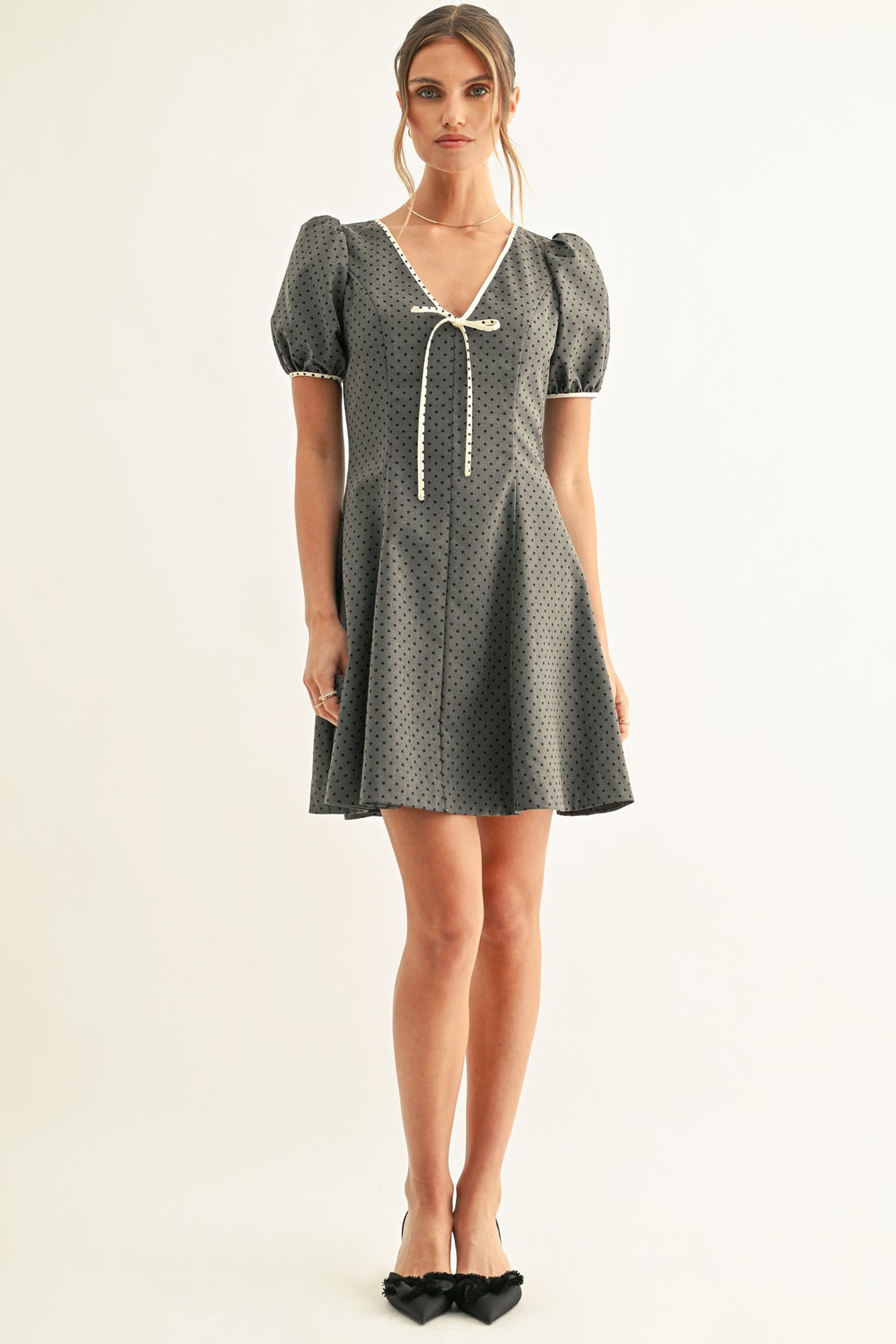 BETSY POLKA DOT MINI DRESS