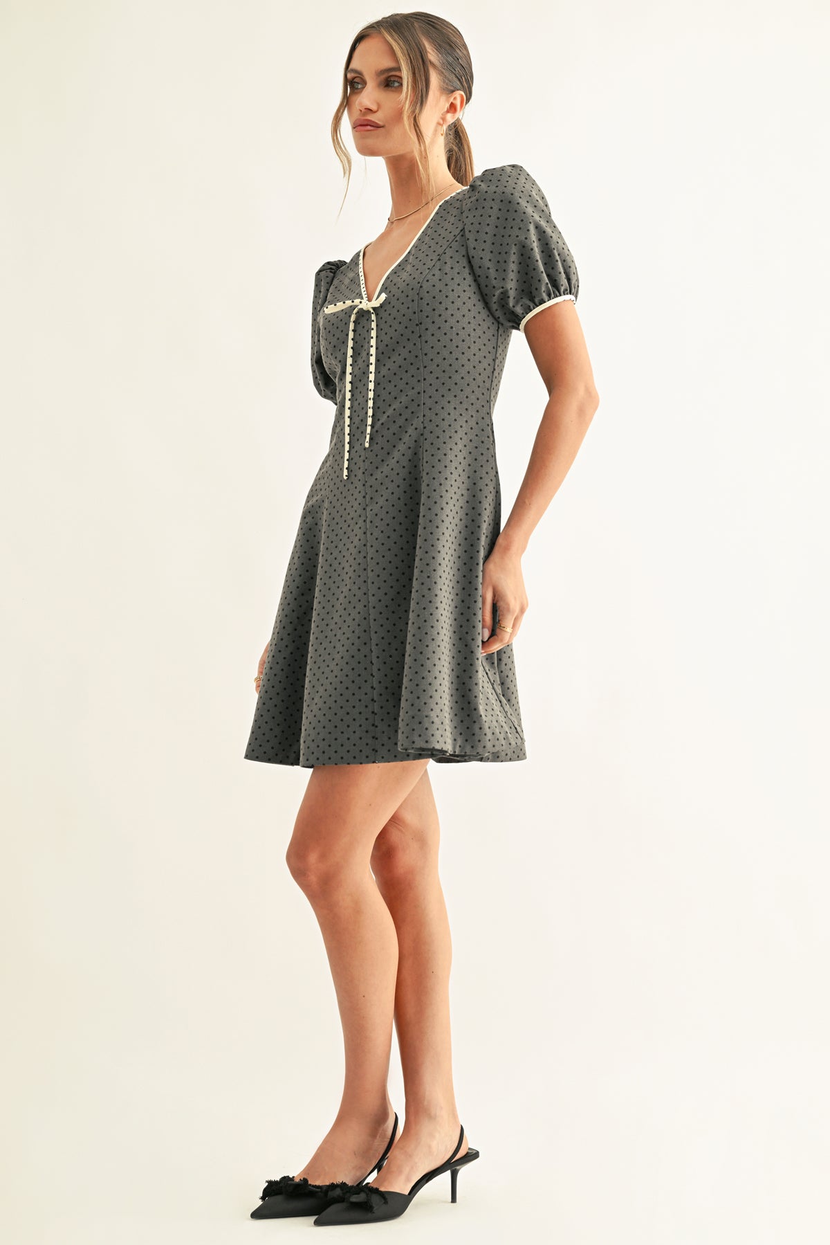 BETSY POLKA DOT MINI DRESS