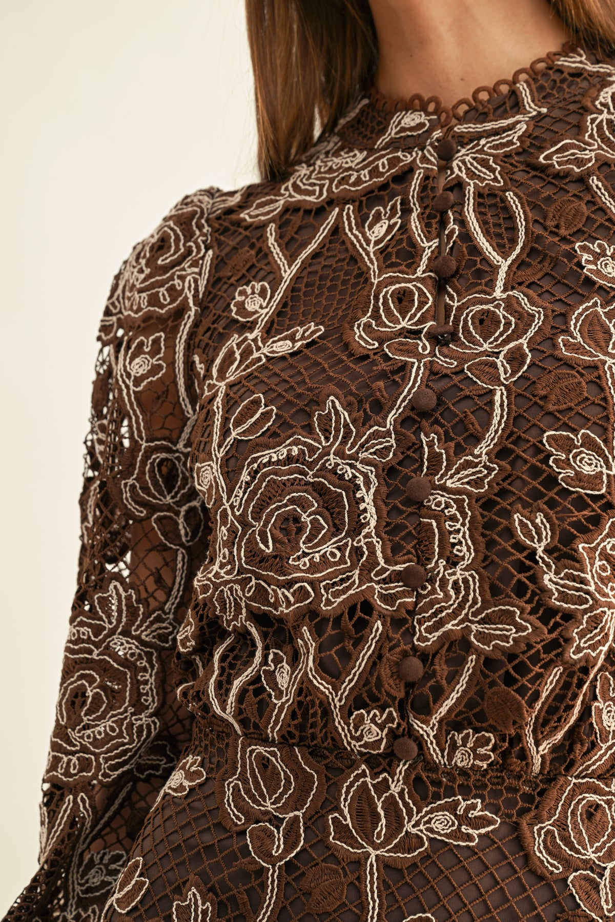 MAKAI LACE MINI DRESS