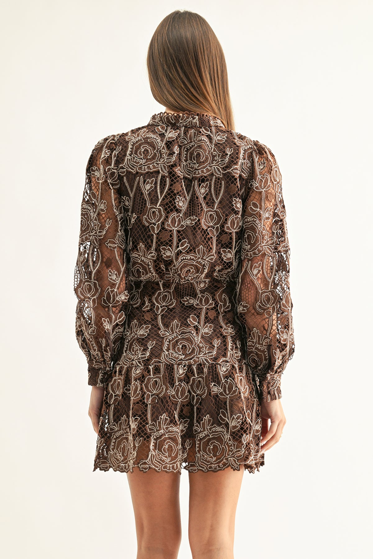 MAKAI LACE MINI DRESS