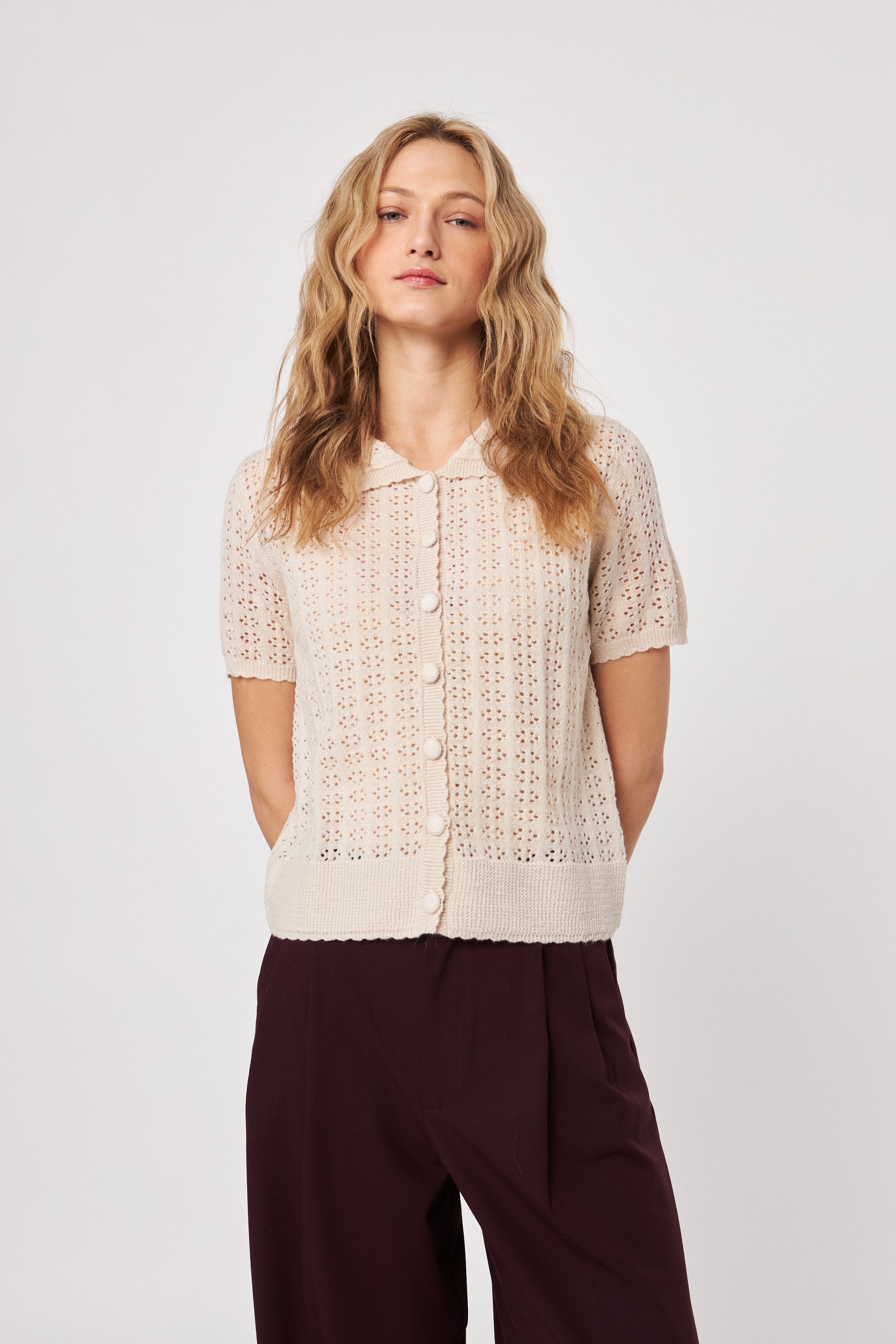CREW TOP - PEARL BLUSH