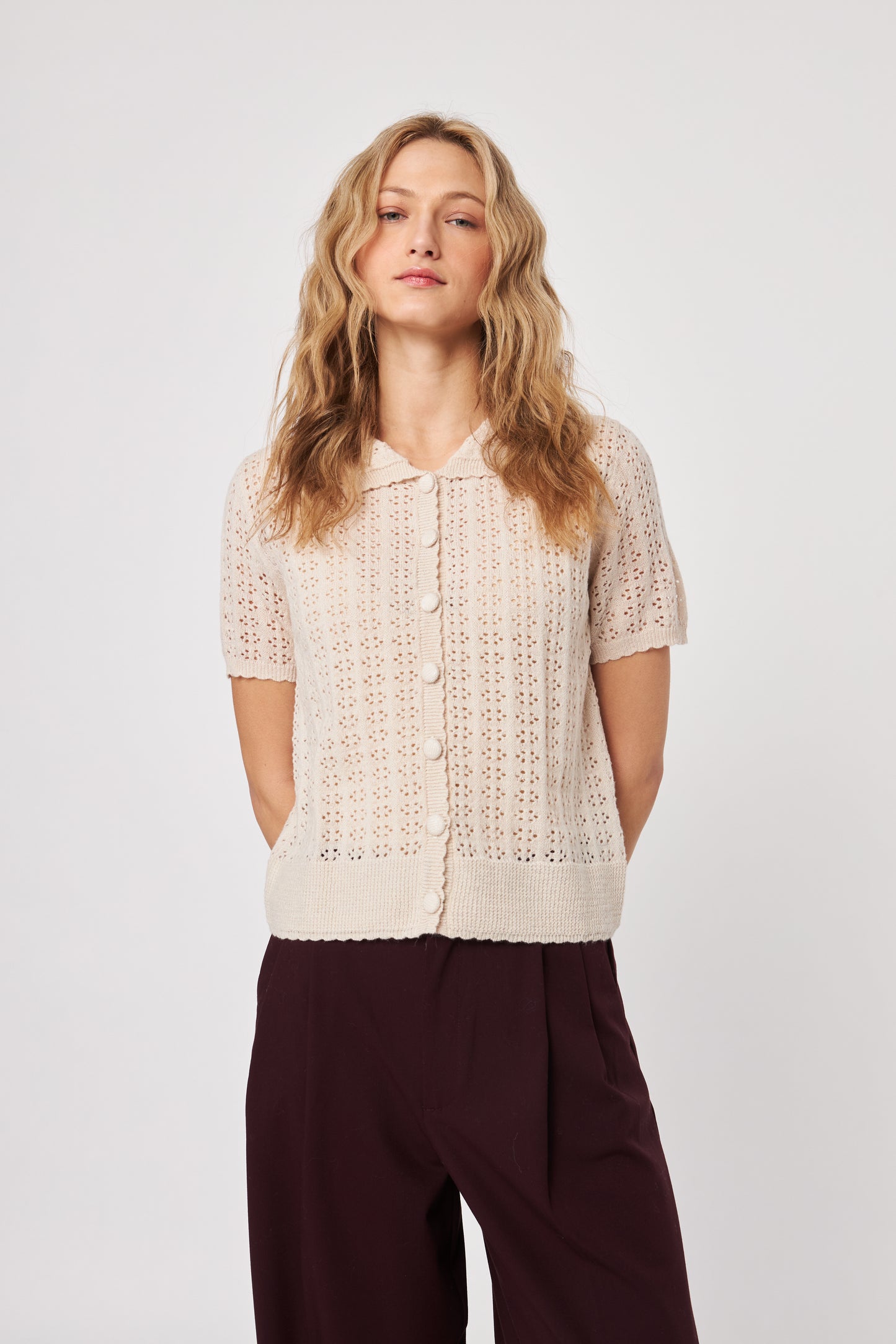 CREW TOP - PEARL BLUSH