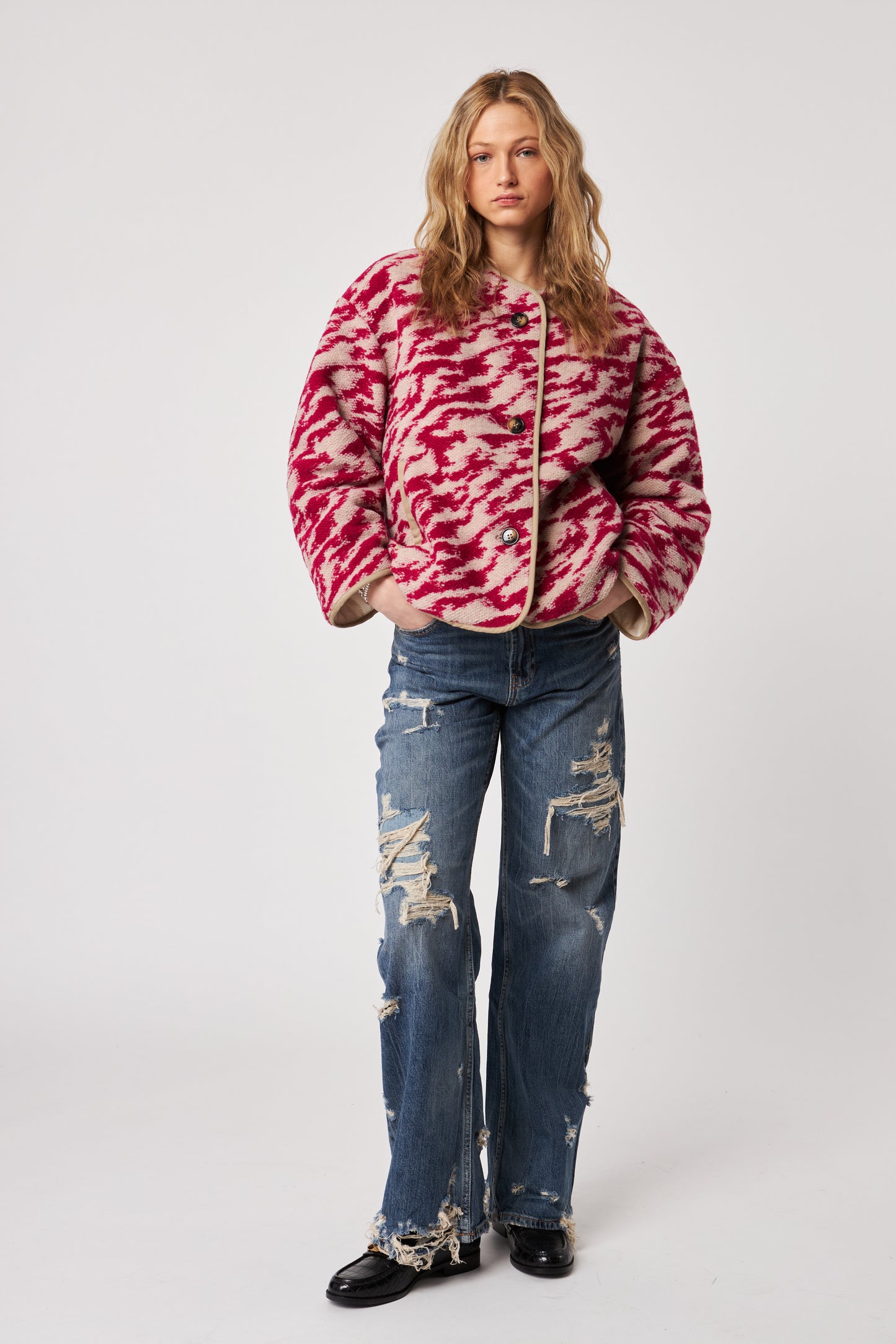 QUINCY JACKET - RASPBERRY SWIRL