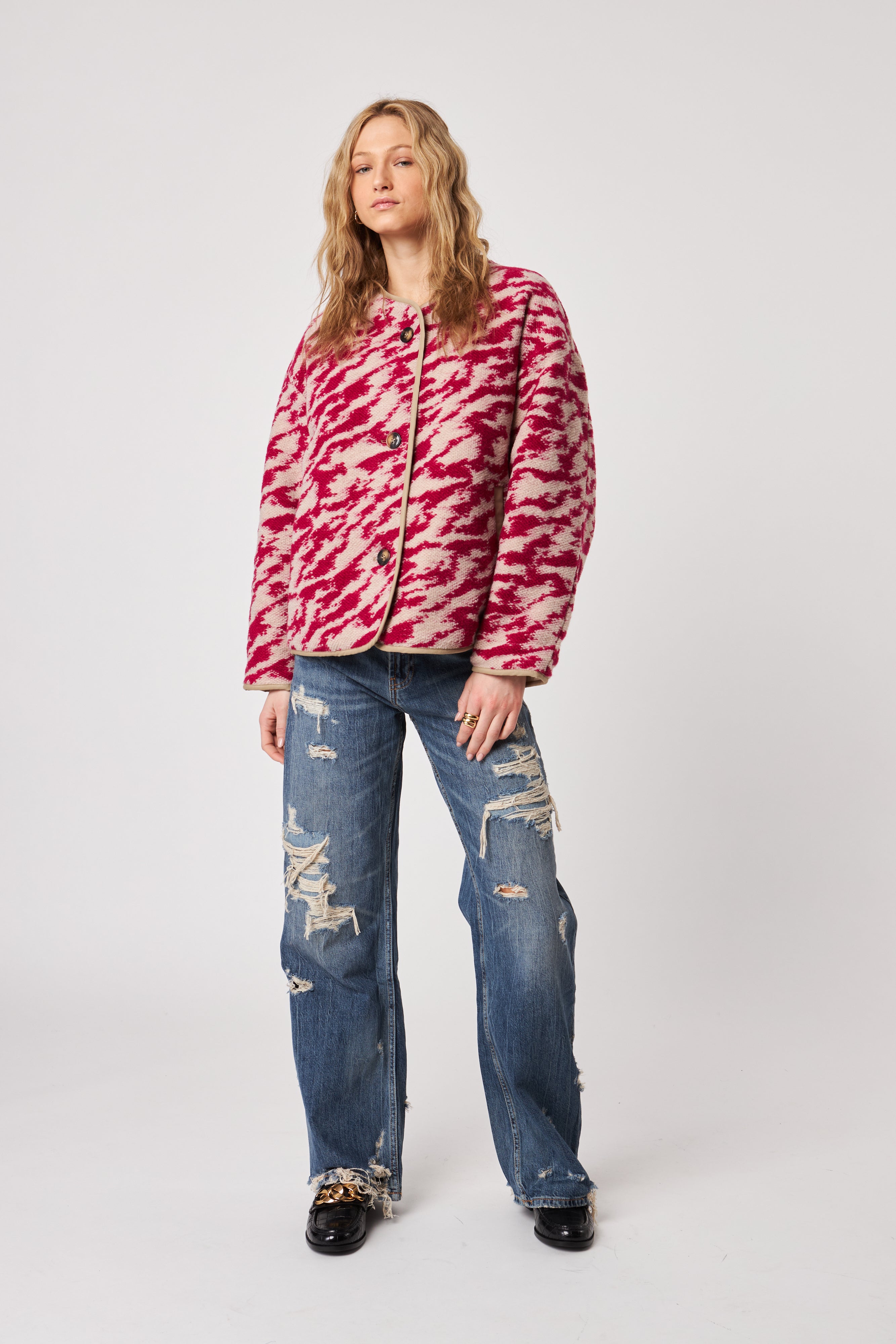 QUINCY JACKET - RASPBERRY SWIRL