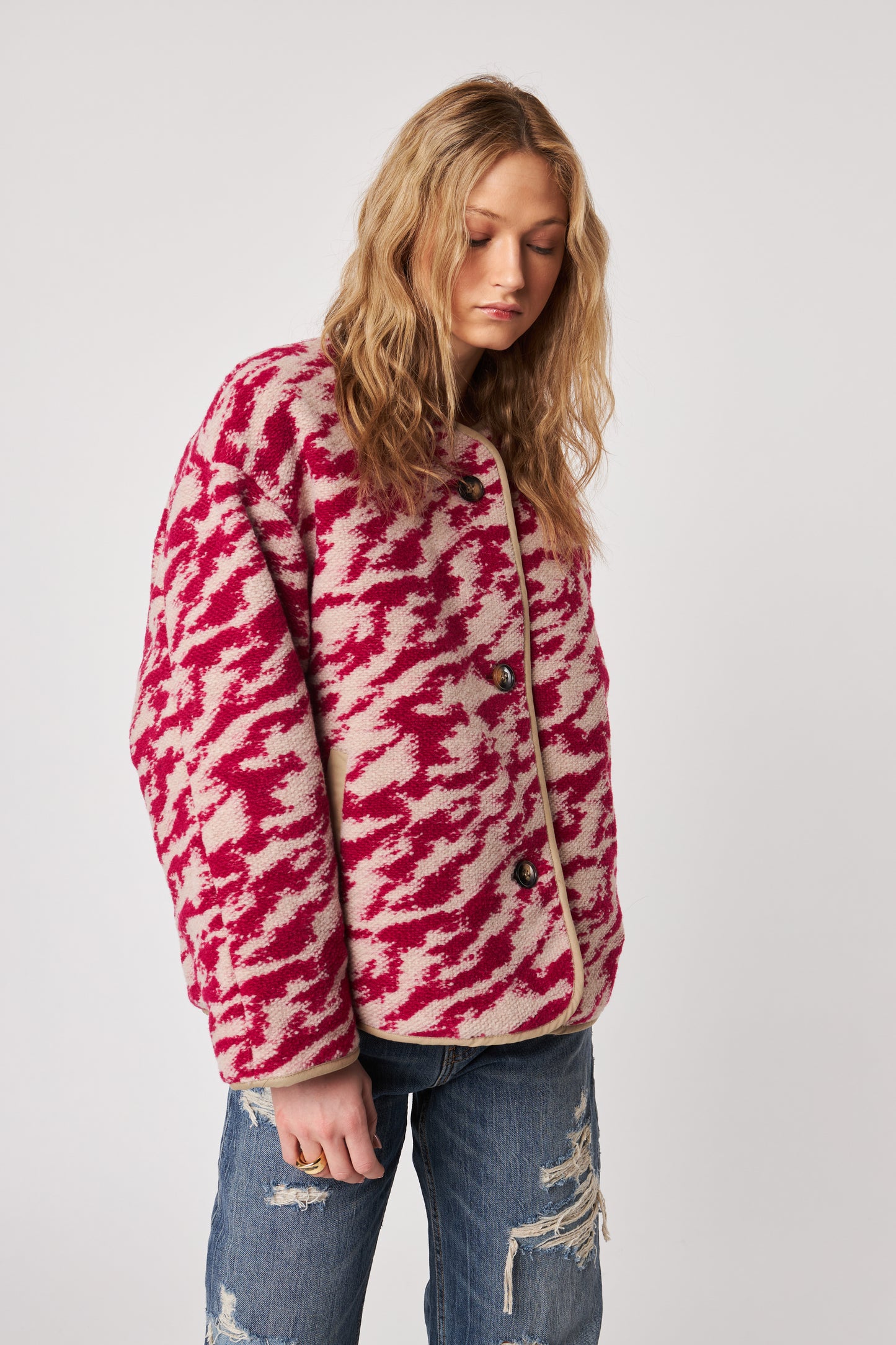 QUINCY JACKET - RASPBERRY SWIRL