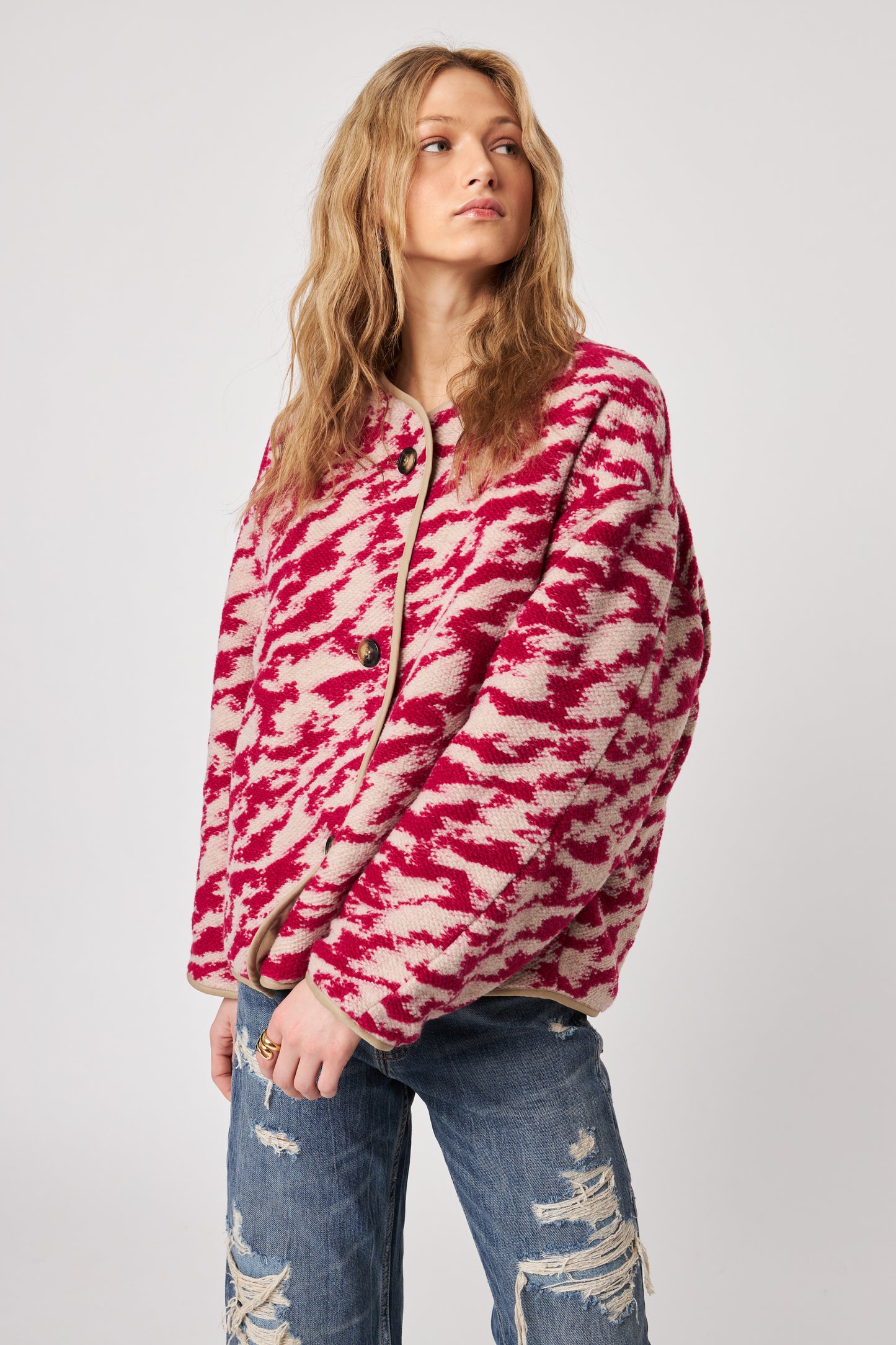 QUINCY JACKET - RASPBERRY SWIRL