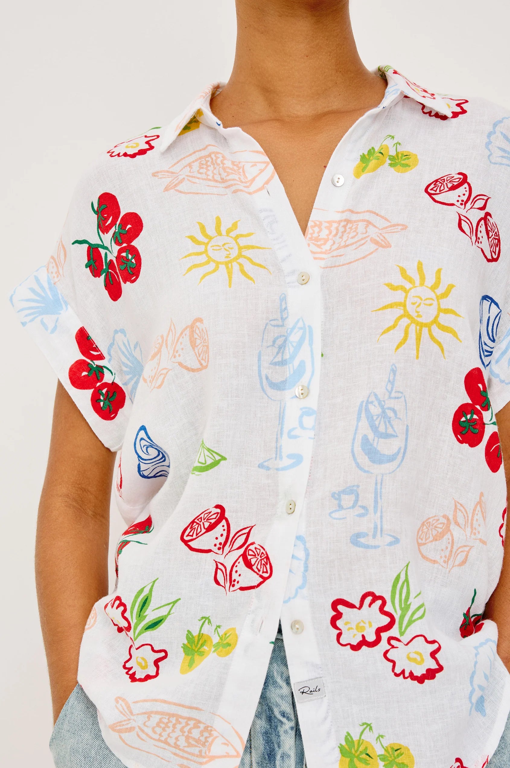 FARRAH TOP - WHITE ANTIPASTI