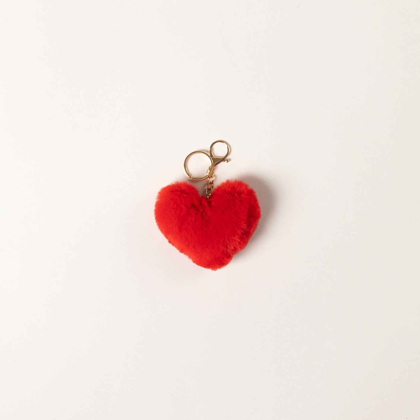 FUR HEART CHARM (VARIOUS COLOURS)