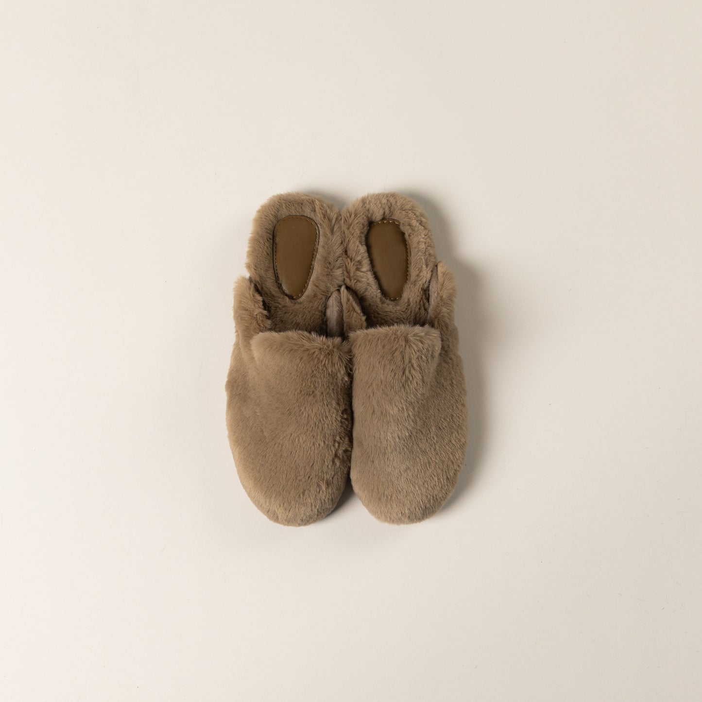 FAUX FUR MULE - CAMEL
