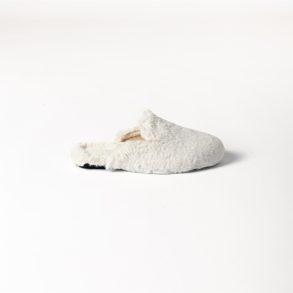FAUX FUR MULE - NATURAL