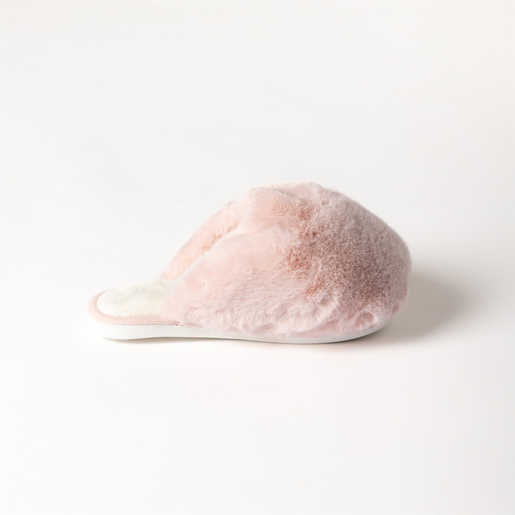 FAUX FURRY SLIDE - PINK