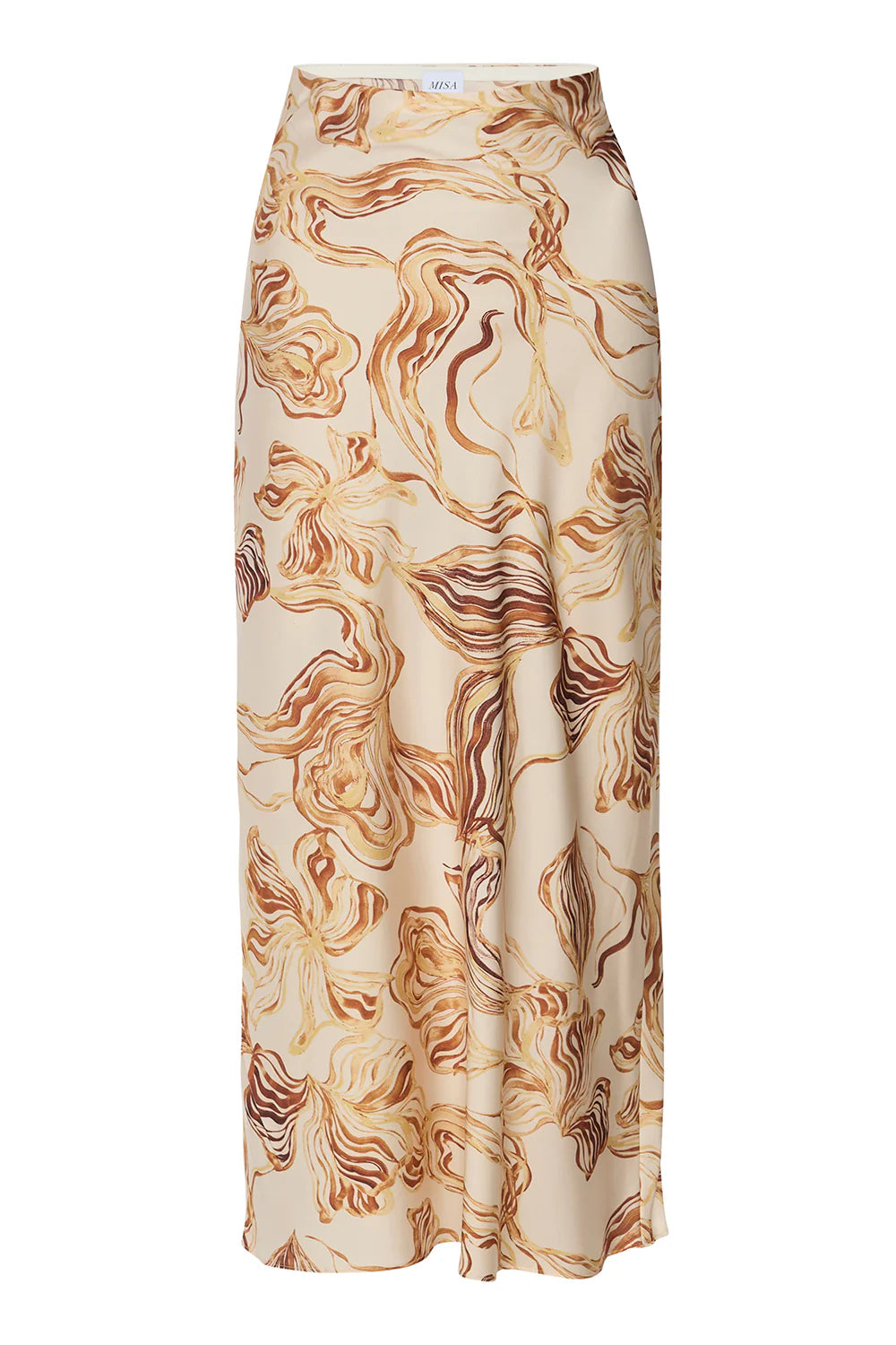 FAY SKIRT - GOLDEN STRAW SATIN