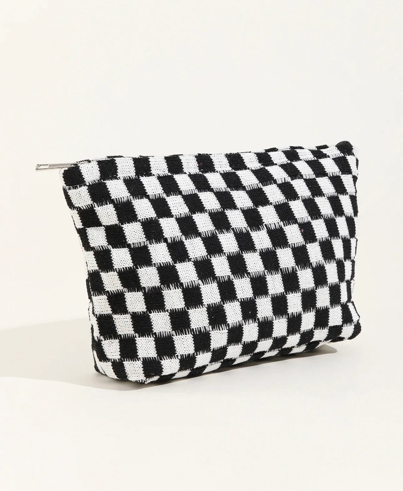 LARGE CHECKERED POUCH - VARIOUS COLOURS