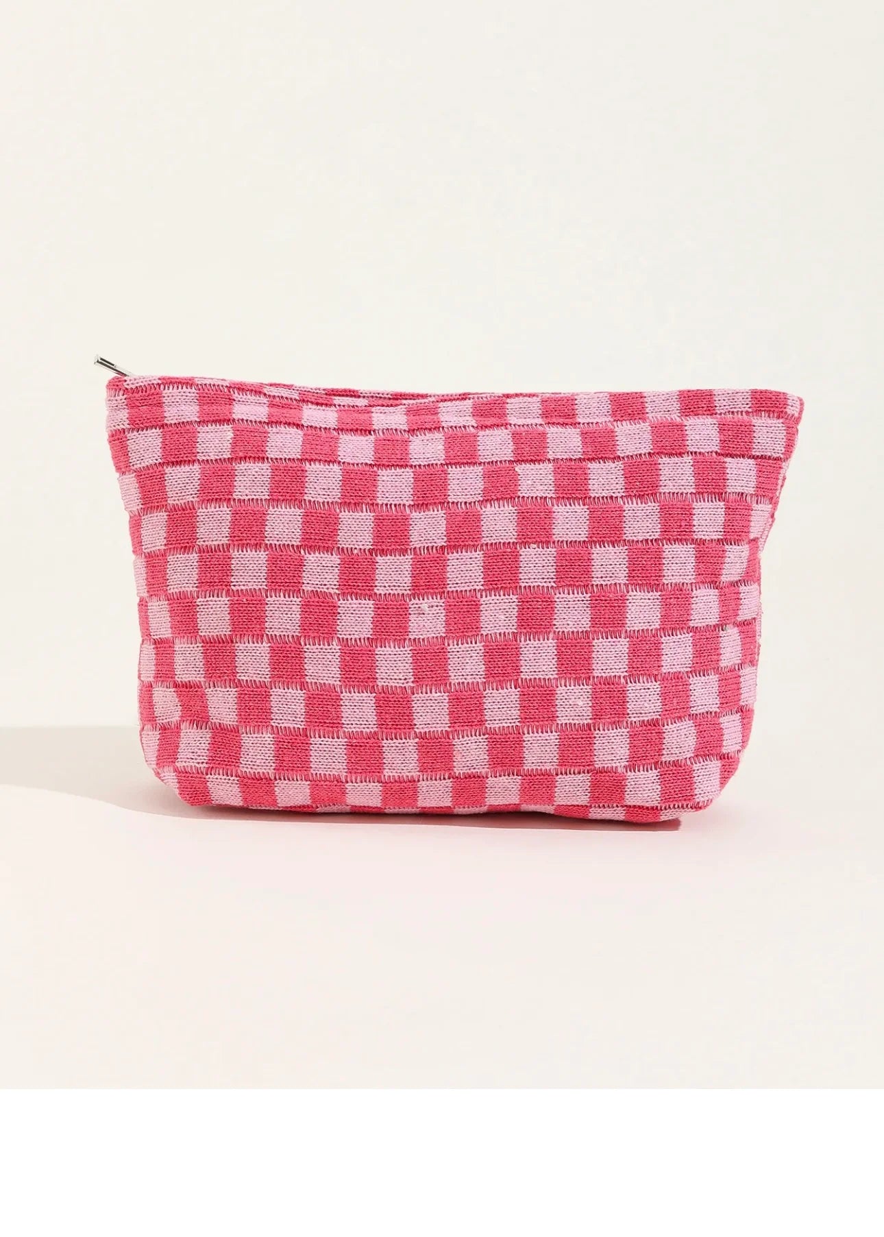 LARGE CHECKERED POUCH - VARIOUS COLOURS