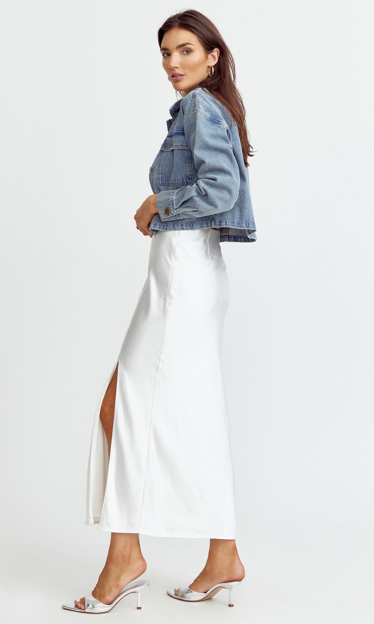 HAYEK MAXI SKIRT - OFF WHITE