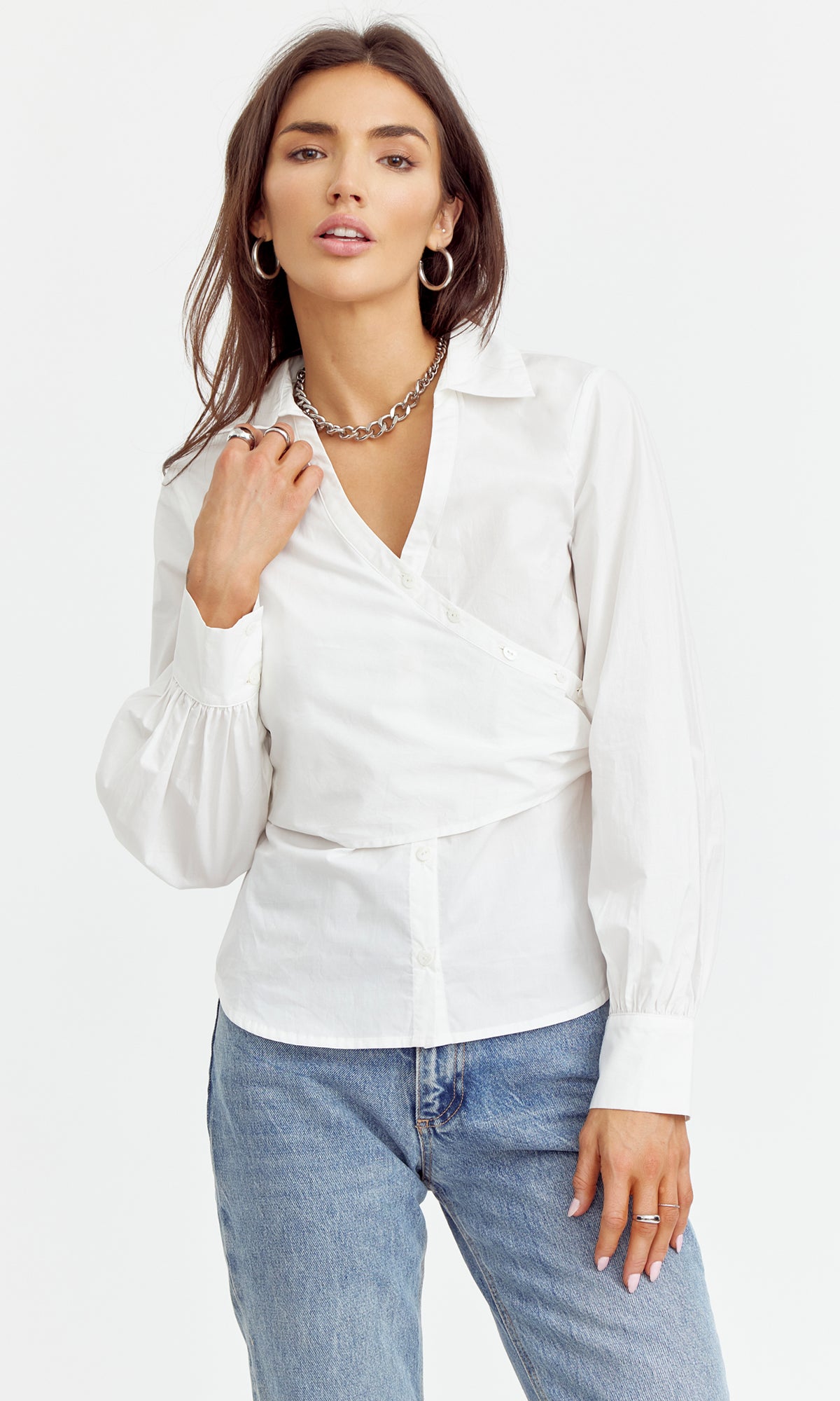 FAITH SURPLICE TOP