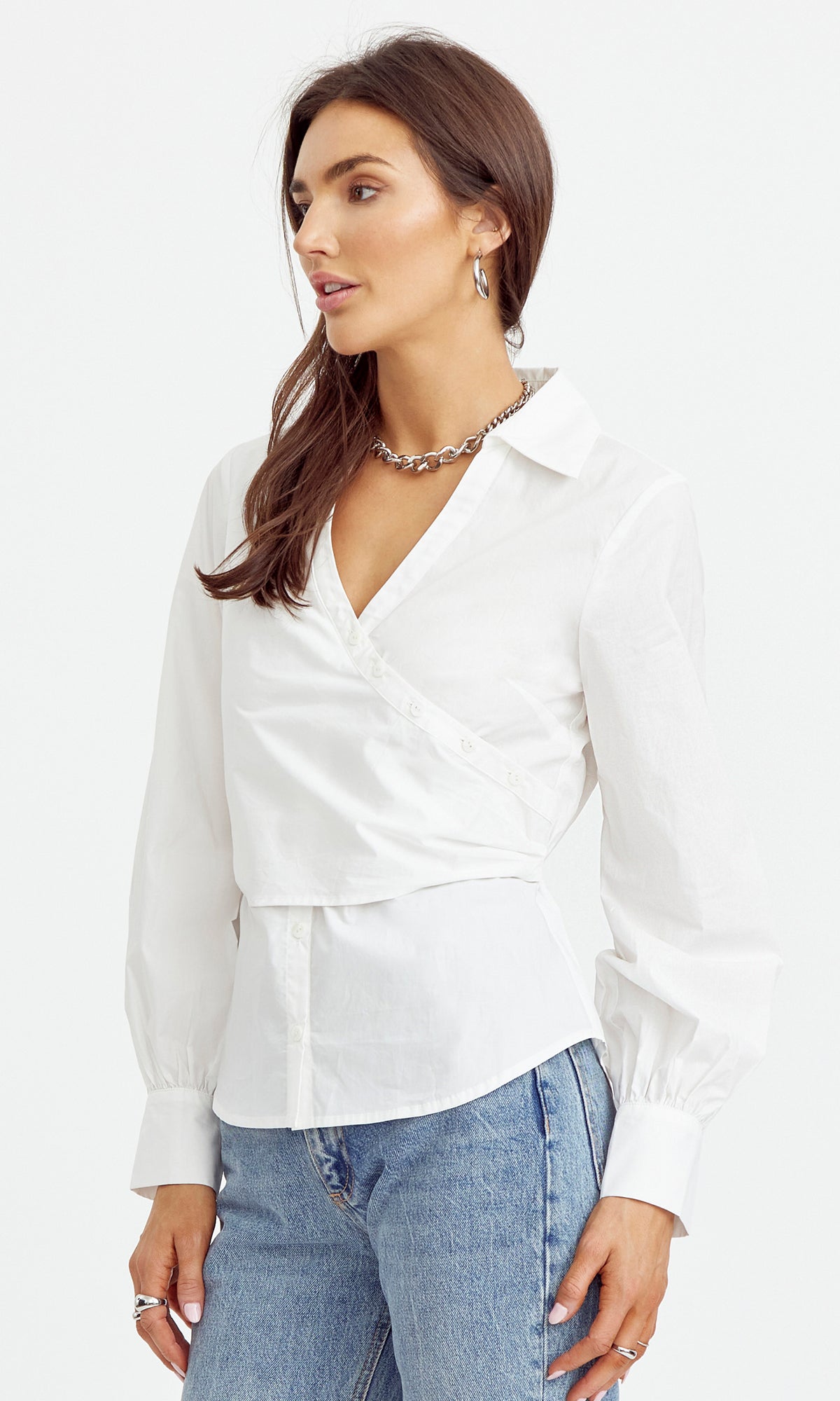 FAITH SURPLICE TOP