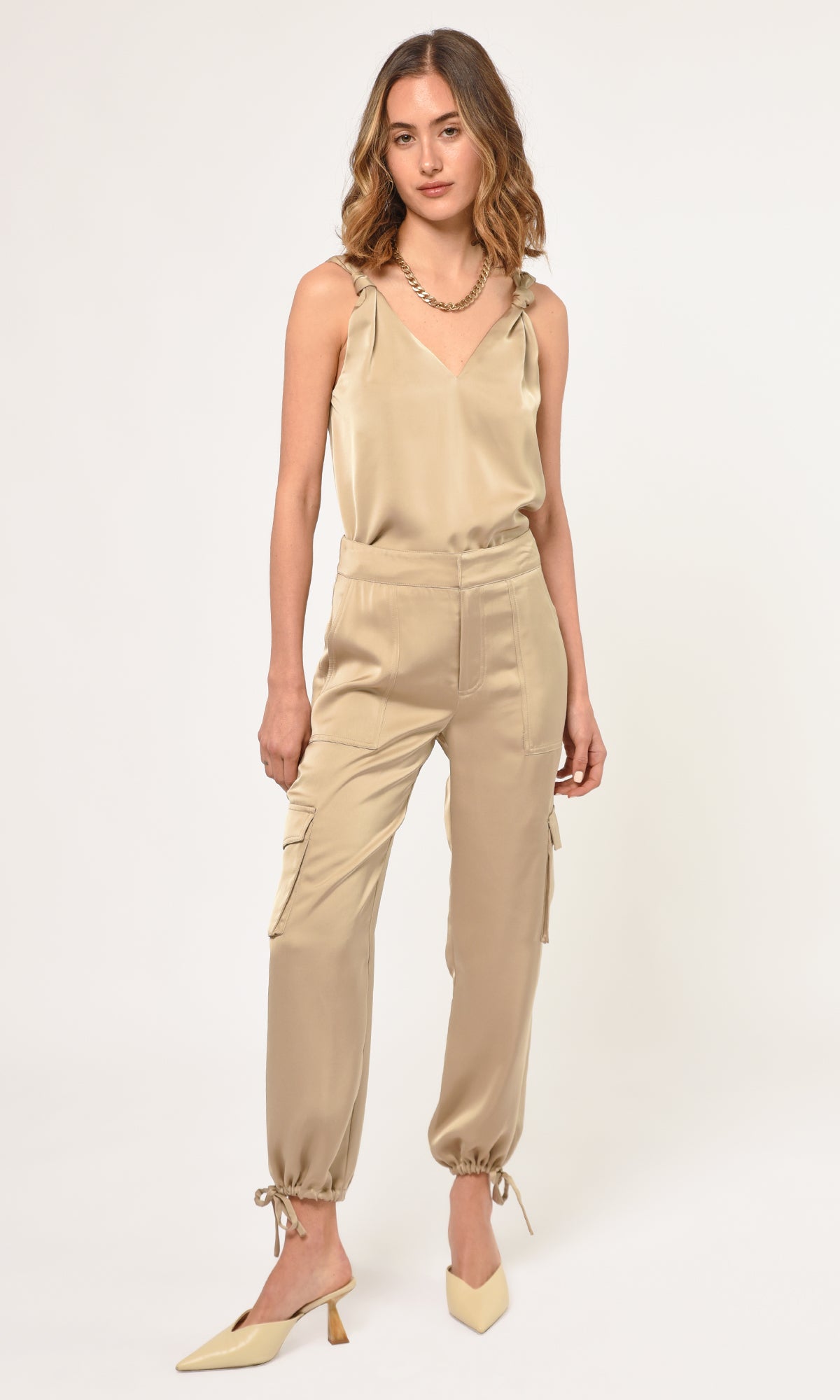 SAMMY SATIN CARGO PANT