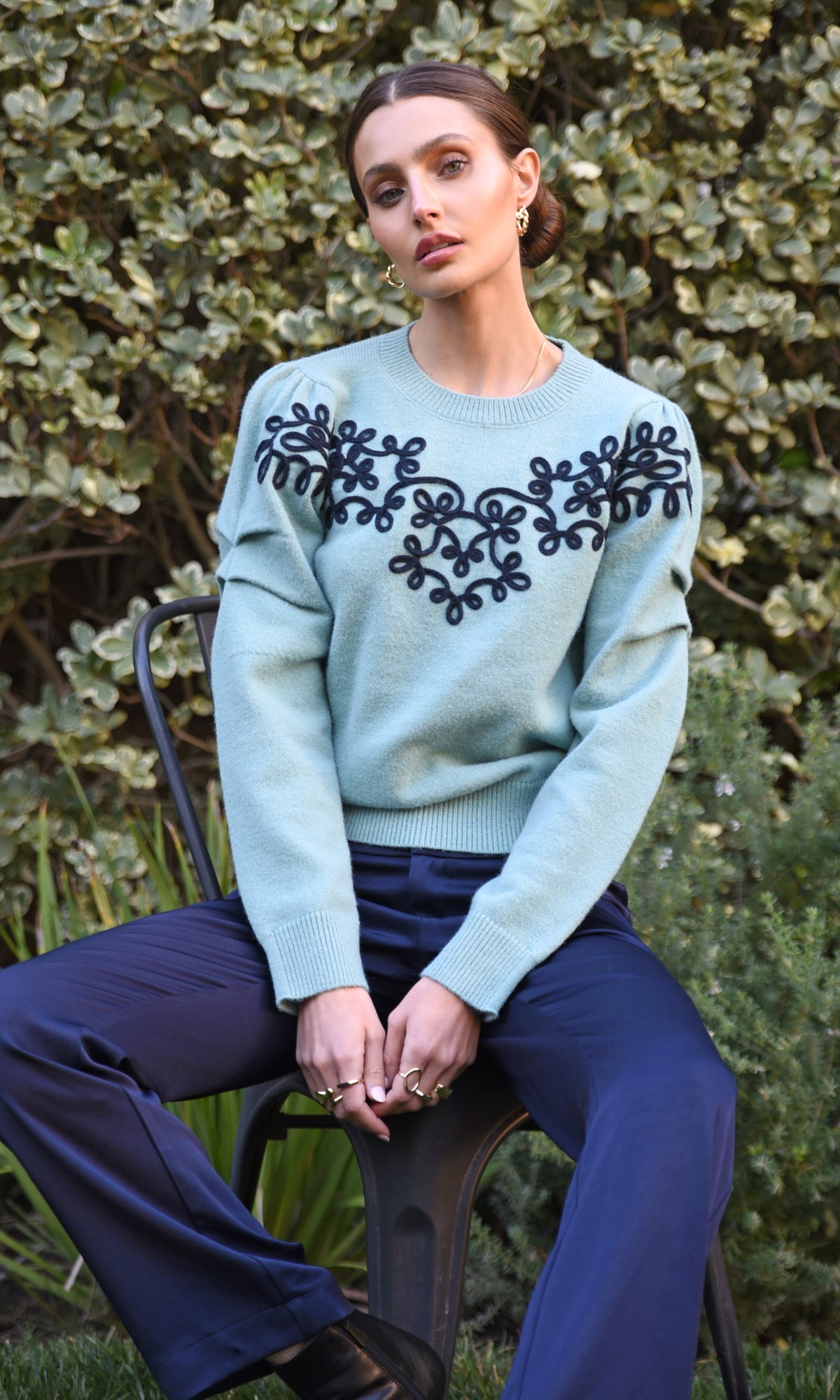 COOPER EMBROIDERED SWEATER