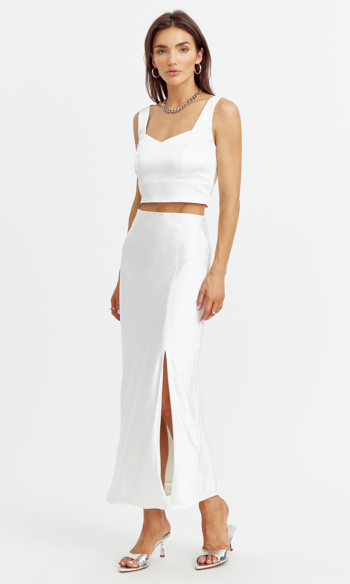 HAYEK MAXI SKIRT - OFF WHITE