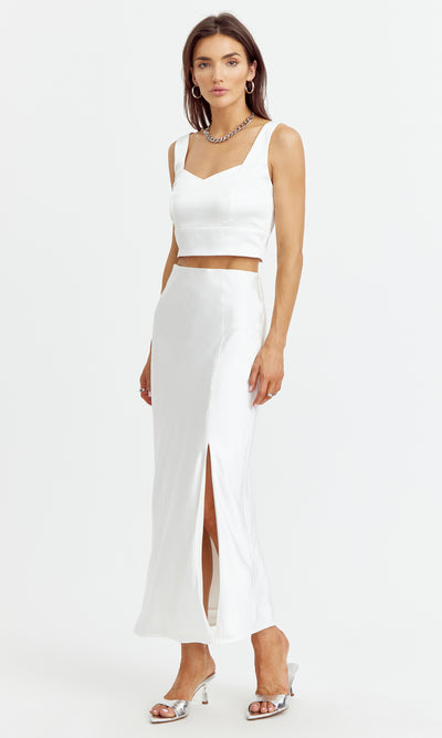 BABEL CROPPED TOP - OFF WHITE